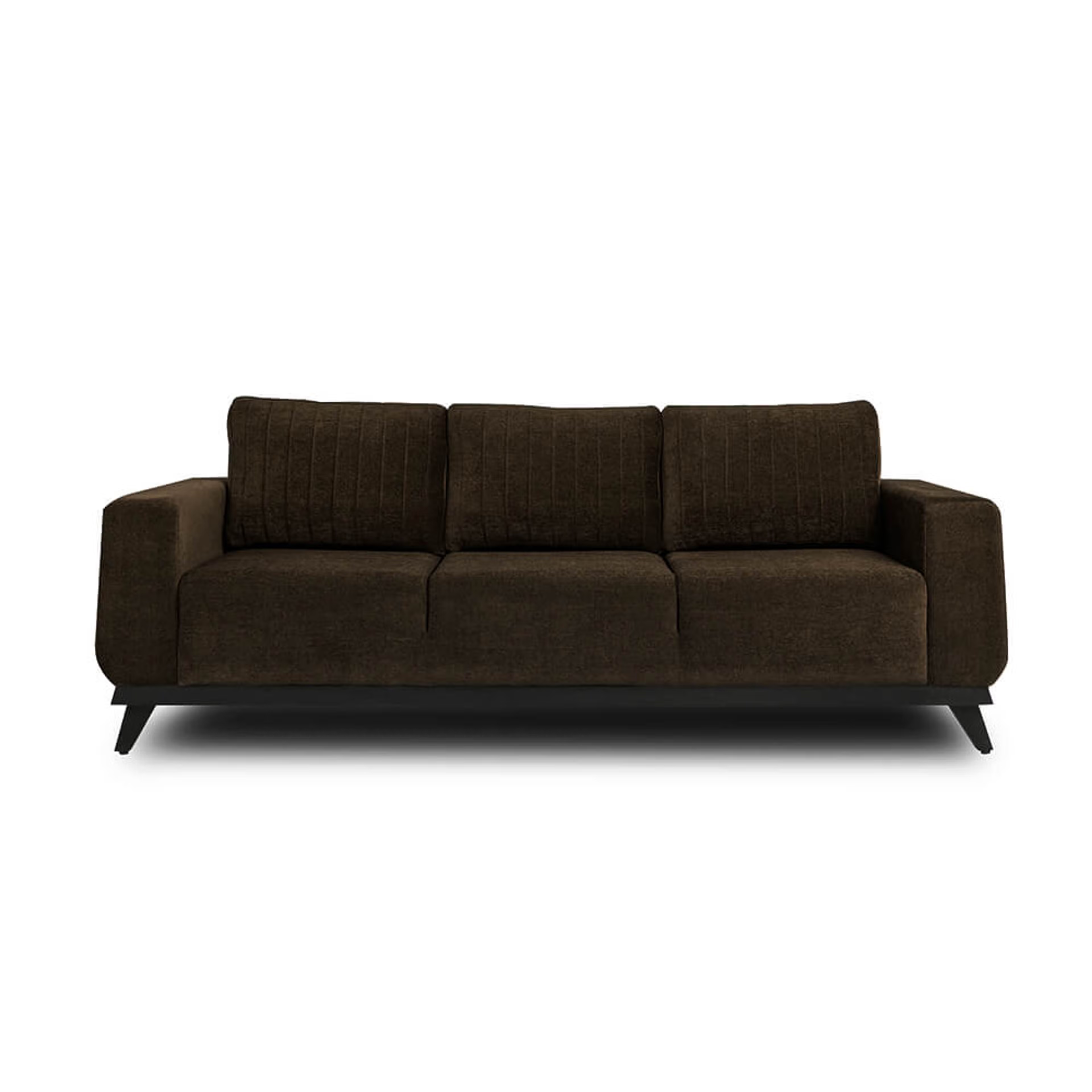 Wakefit Barcelona Sofa Set (3+2) Regular, Set (3+2), Dark Earth