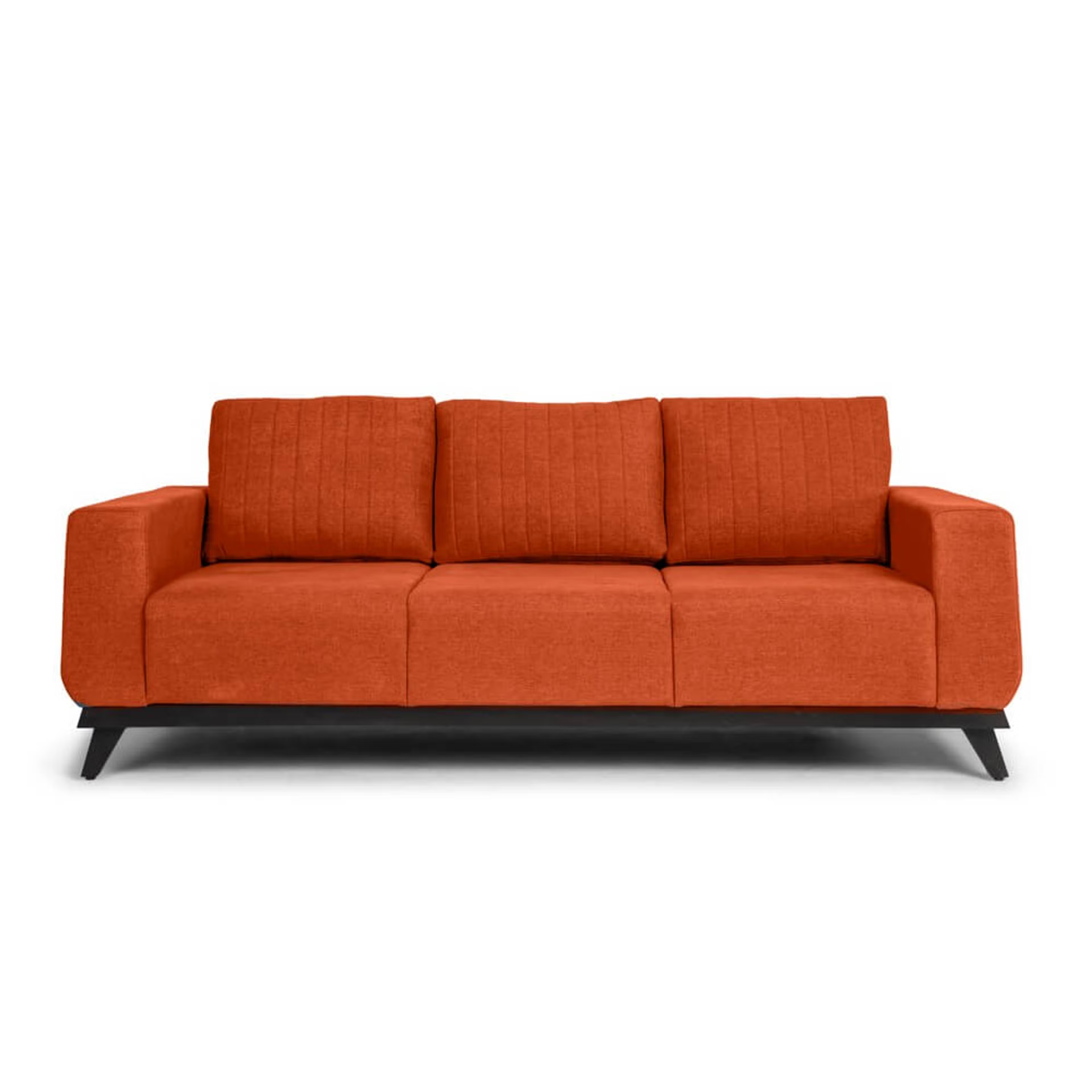 Wakefit Barcelona Sofa Set (3+2) Regular, Set (3+2), Terracotta