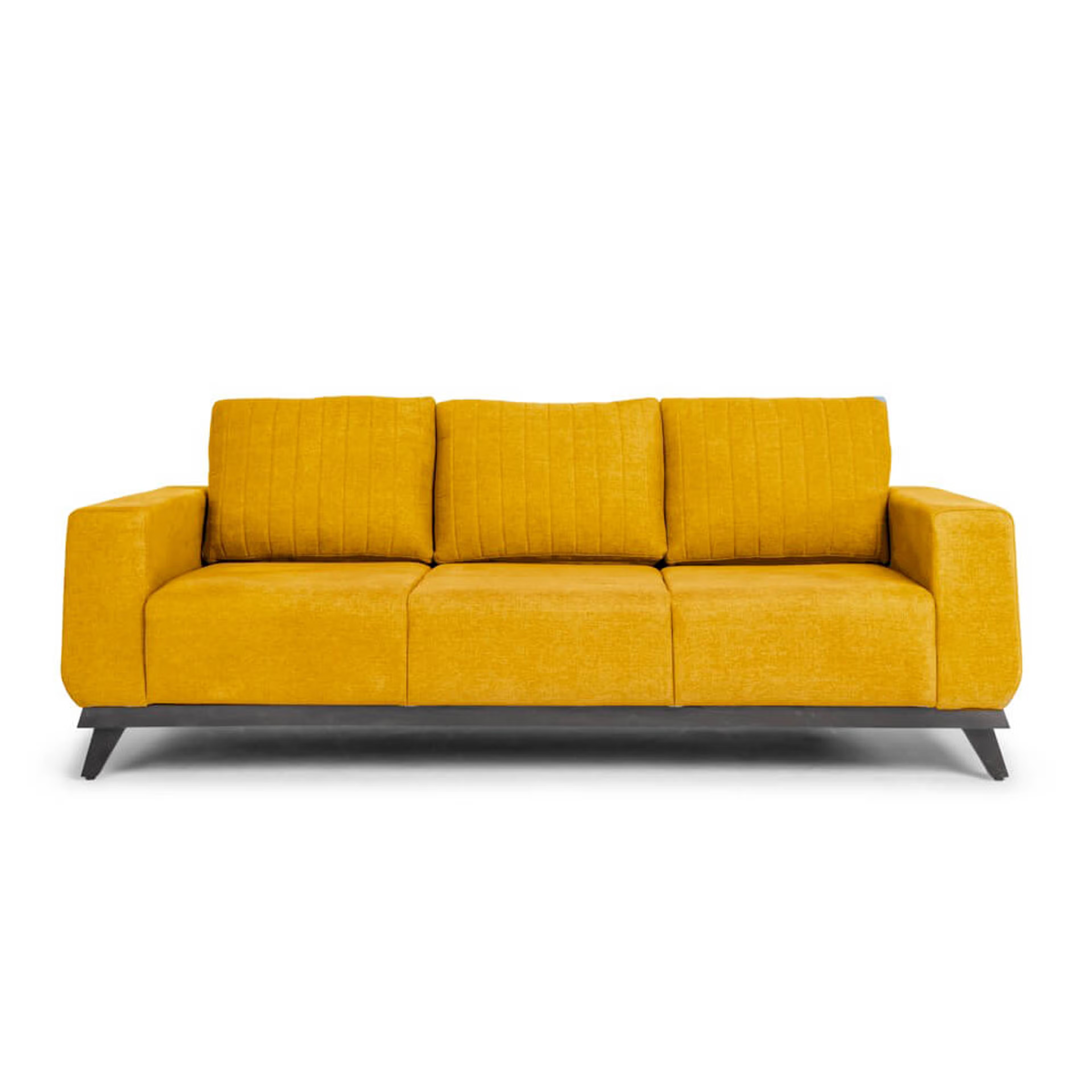 Home 36 Wakefit Barcelona Sofa Set (3+2+1) Regular, Set (3+2+1), Chrome Yellow