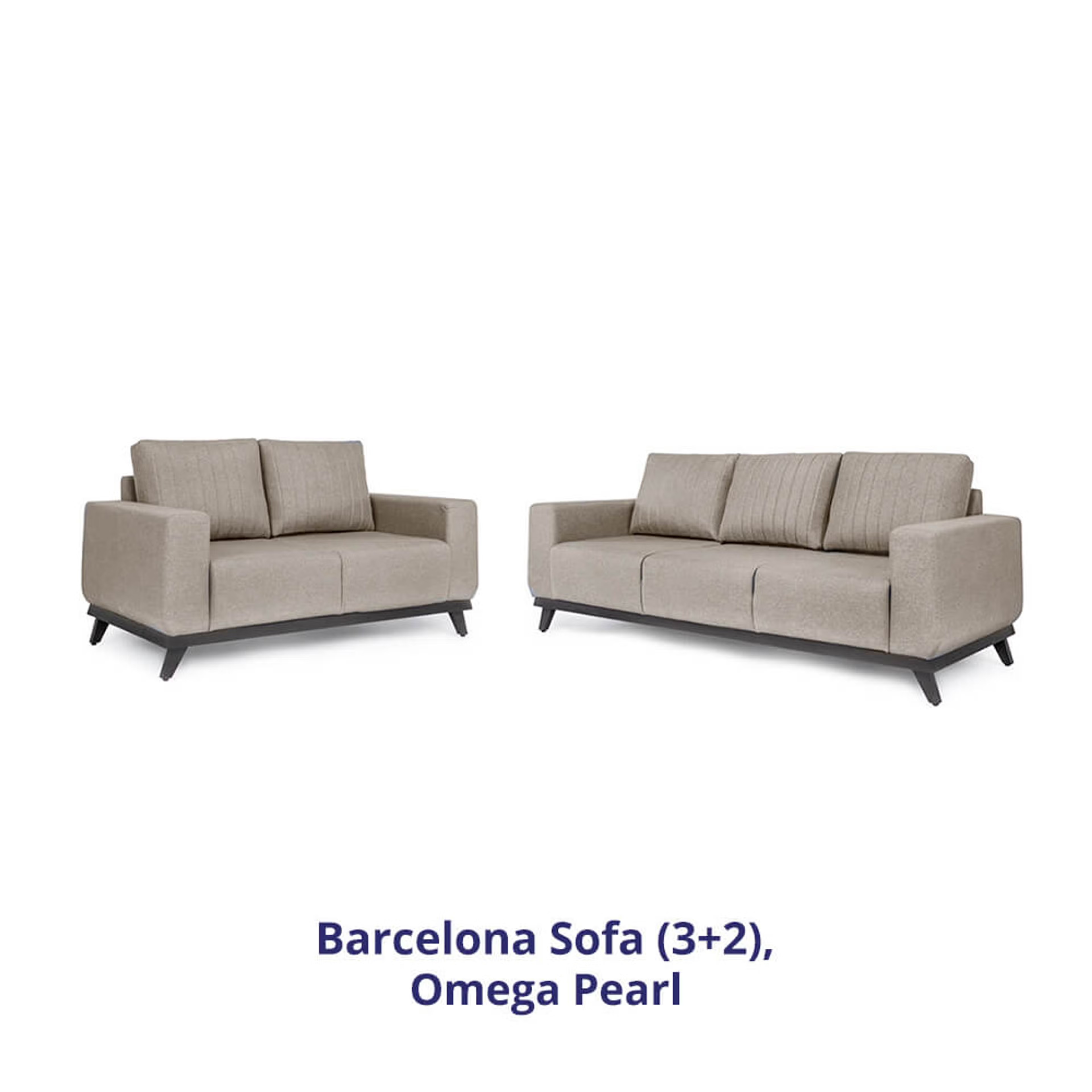 Home 25 Wakefit Barcelona Sofa Set (3+2) Regular, Set (3+2), Omega Pearl