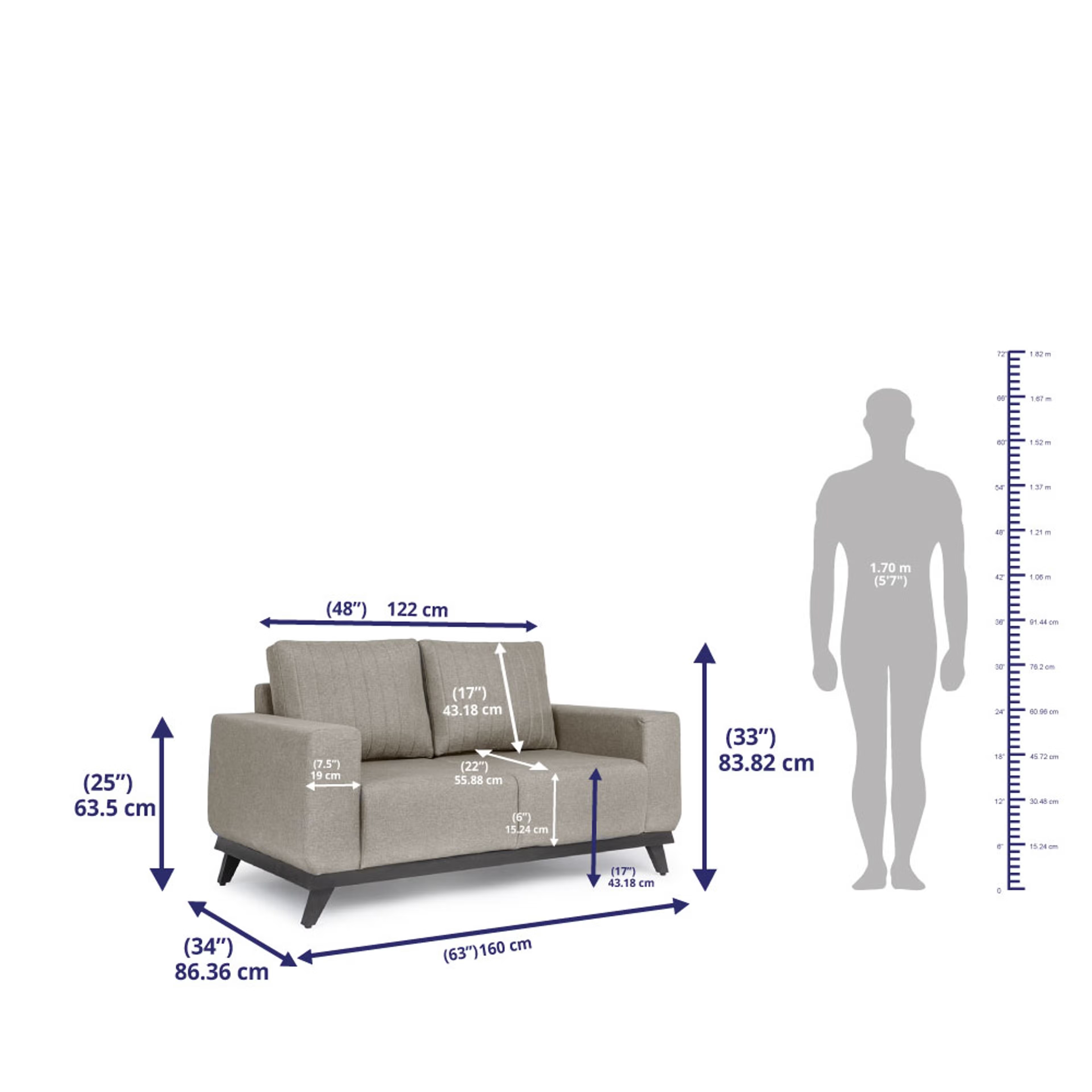 Wakefit Barcelona Sofa Set (3+2) Regular, Set (3+2), Omega Pearl 10 Wakefit Barcelona Sofa Set (3+2) Regular, Set (3+2), Omega Pearl