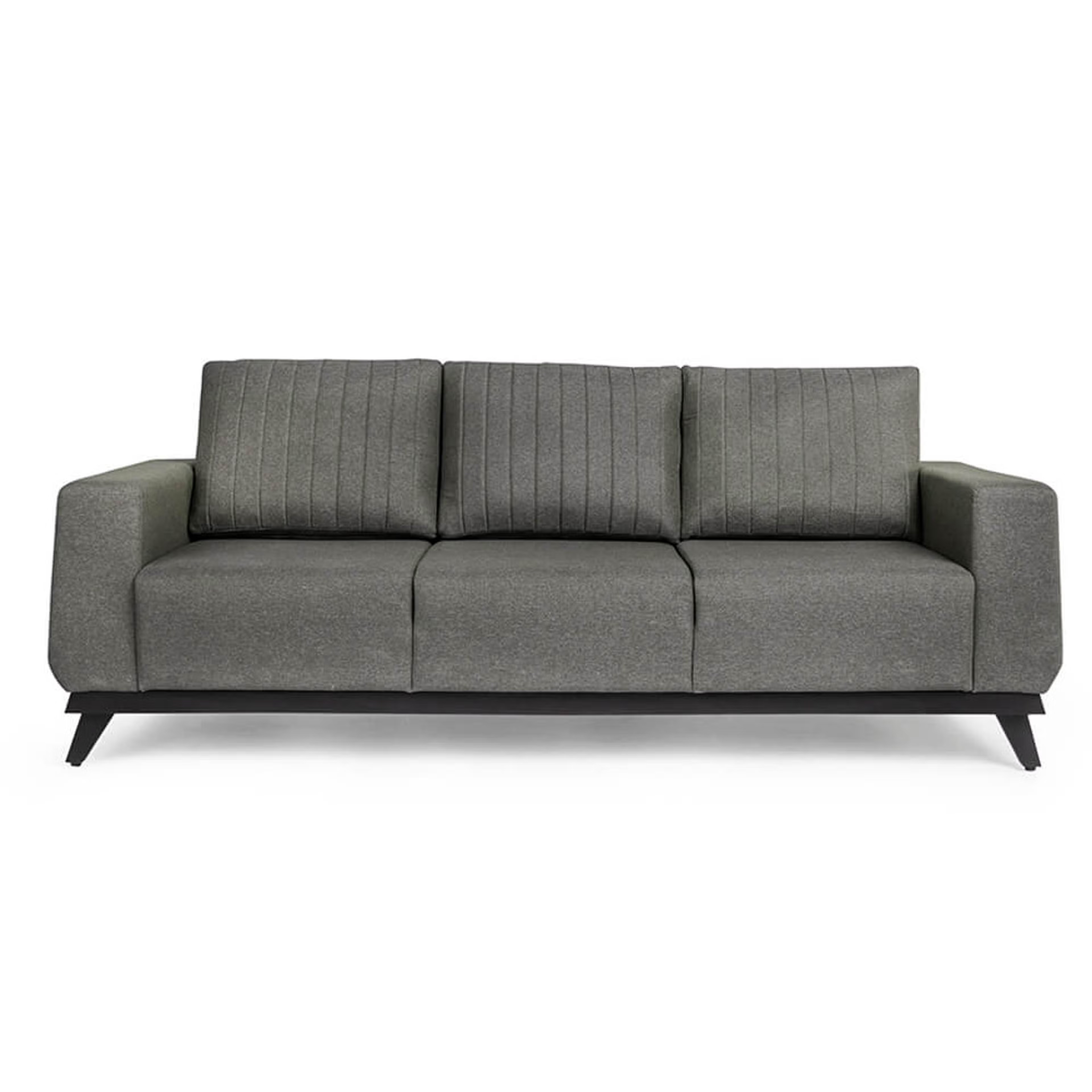 Wakefit Barcelona Sofa Set (3+1+1) Regular, Set (3+1+1), Omega Grey