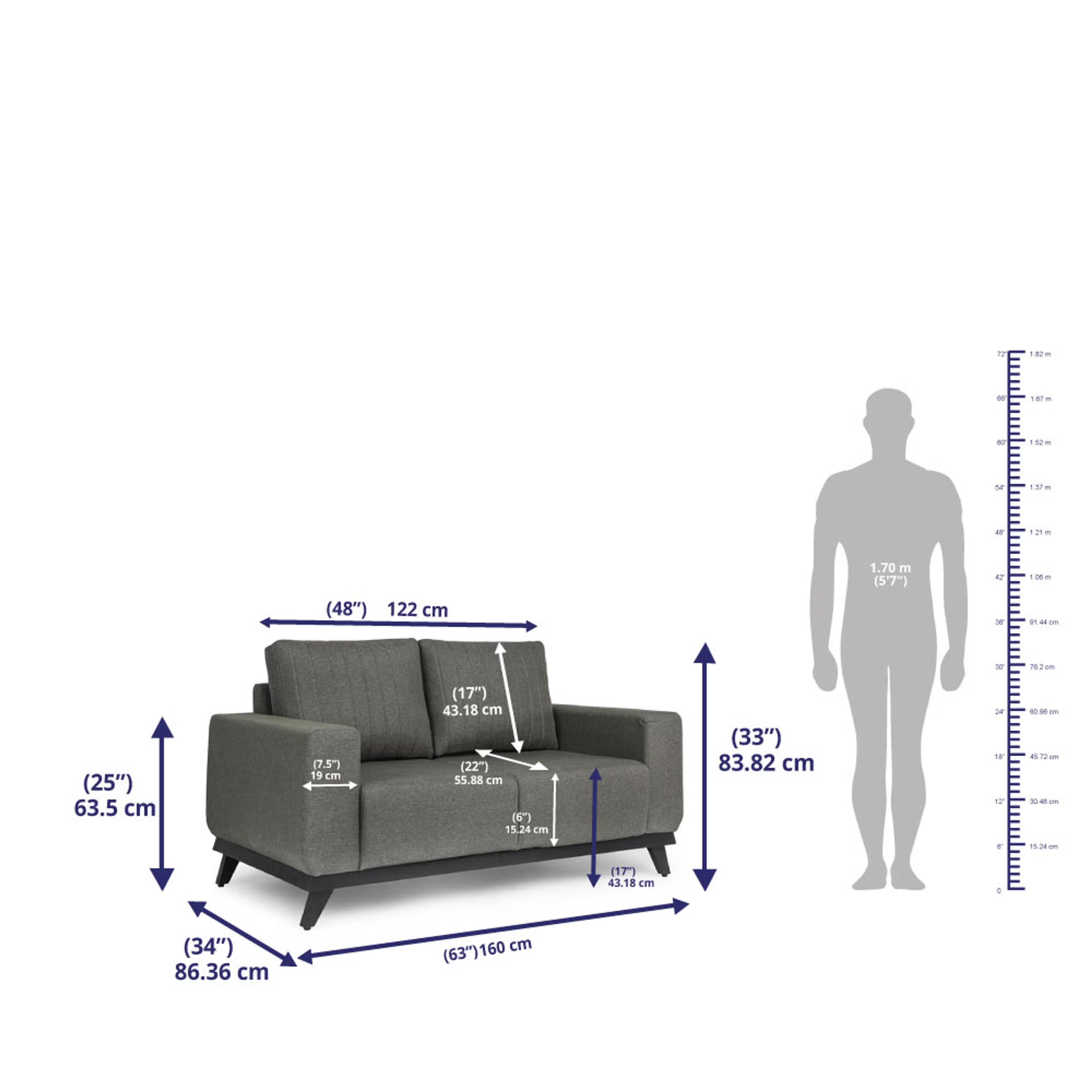 Wakefit Barcelona Sofa Set (3+2+1) Regular, Set (3+2+1), Omega Grey 10 Wakefit Barcelona Sofa Set (3+2+1) Regular, Set (3+2+1), Omega Grey