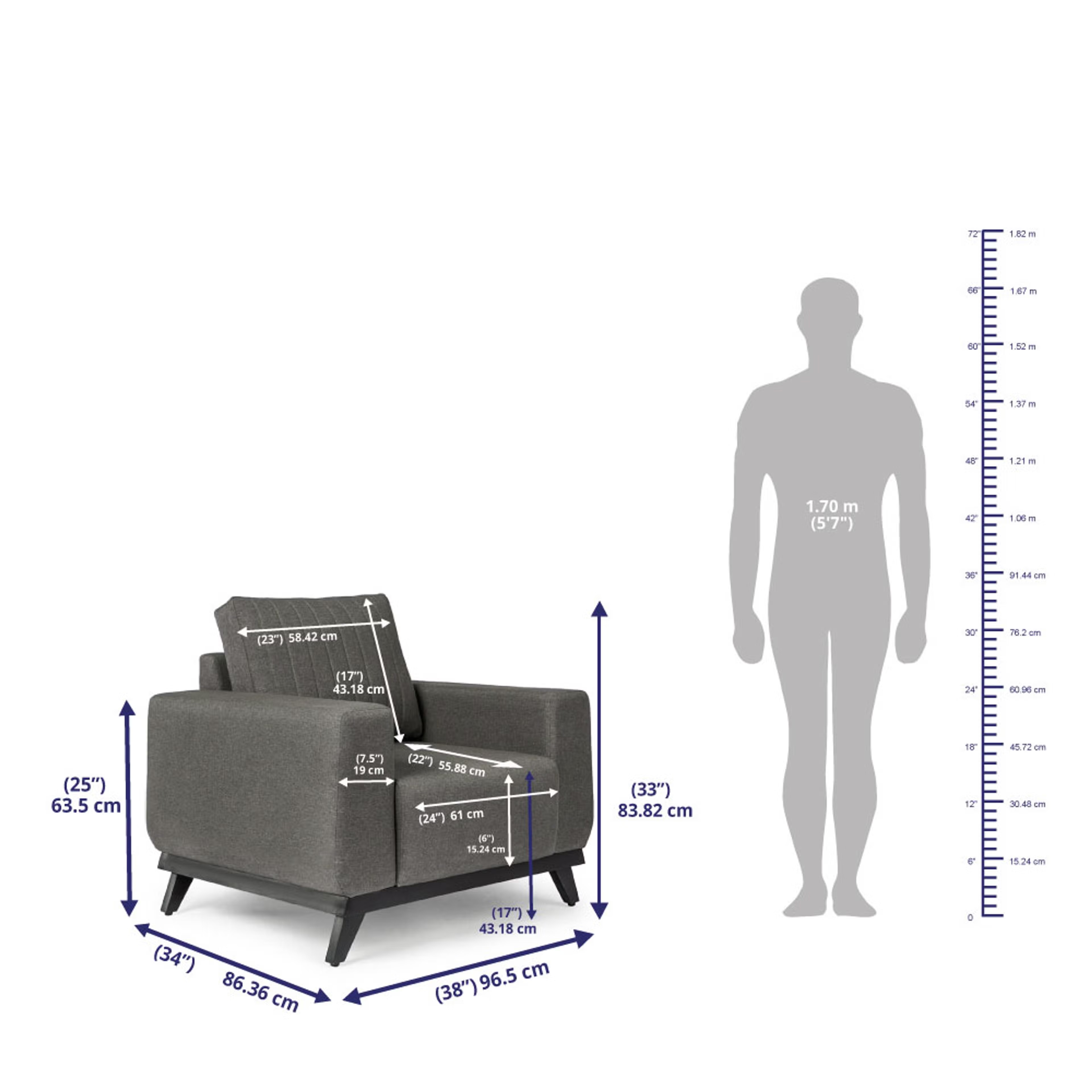 Wakefit Barcelona Sofa Set (3+2+1) Regular, Set (3+2+1), Omega Grey 14 Wakefit Barcelona Sofa Set (3+2+1) Regular, Set (3+2+1), Omega Grey