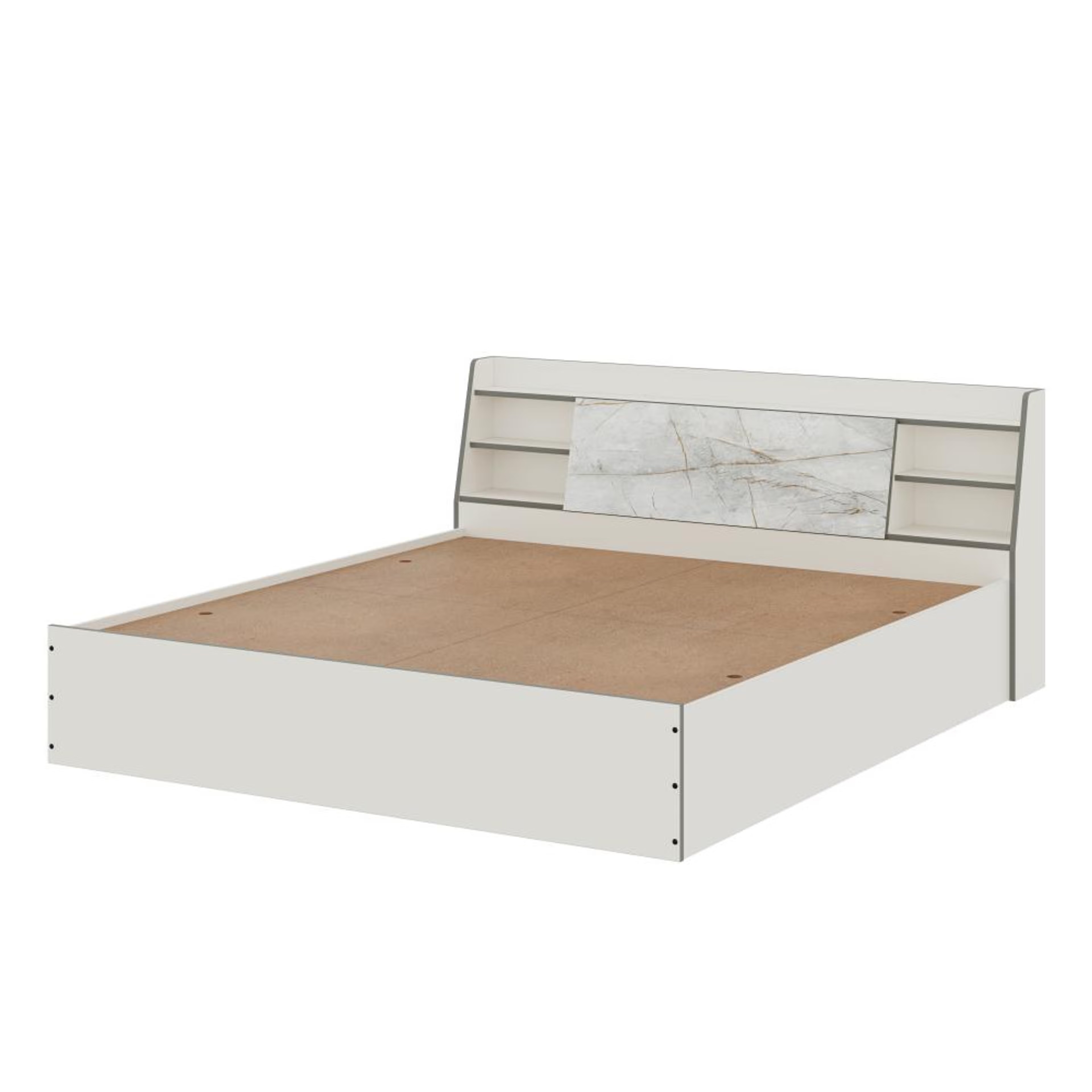 Home 46 Wakefit Castor King Storage Engineered Wood Bed King - 78" x 72\