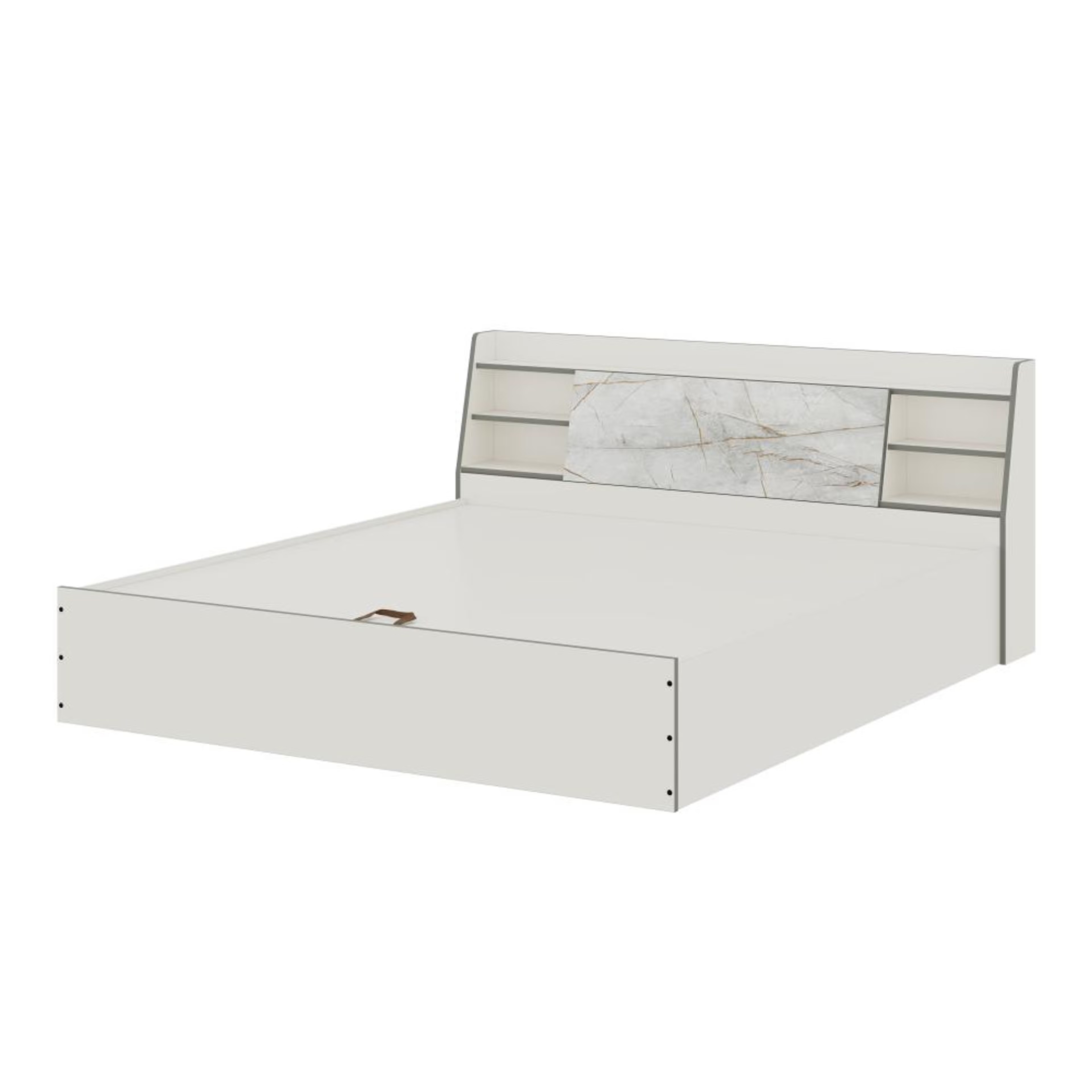 Home 46 Wakefit Castor King Storage Engineered Wood Bed with Hydraulic mechanism King - 78" x 72\