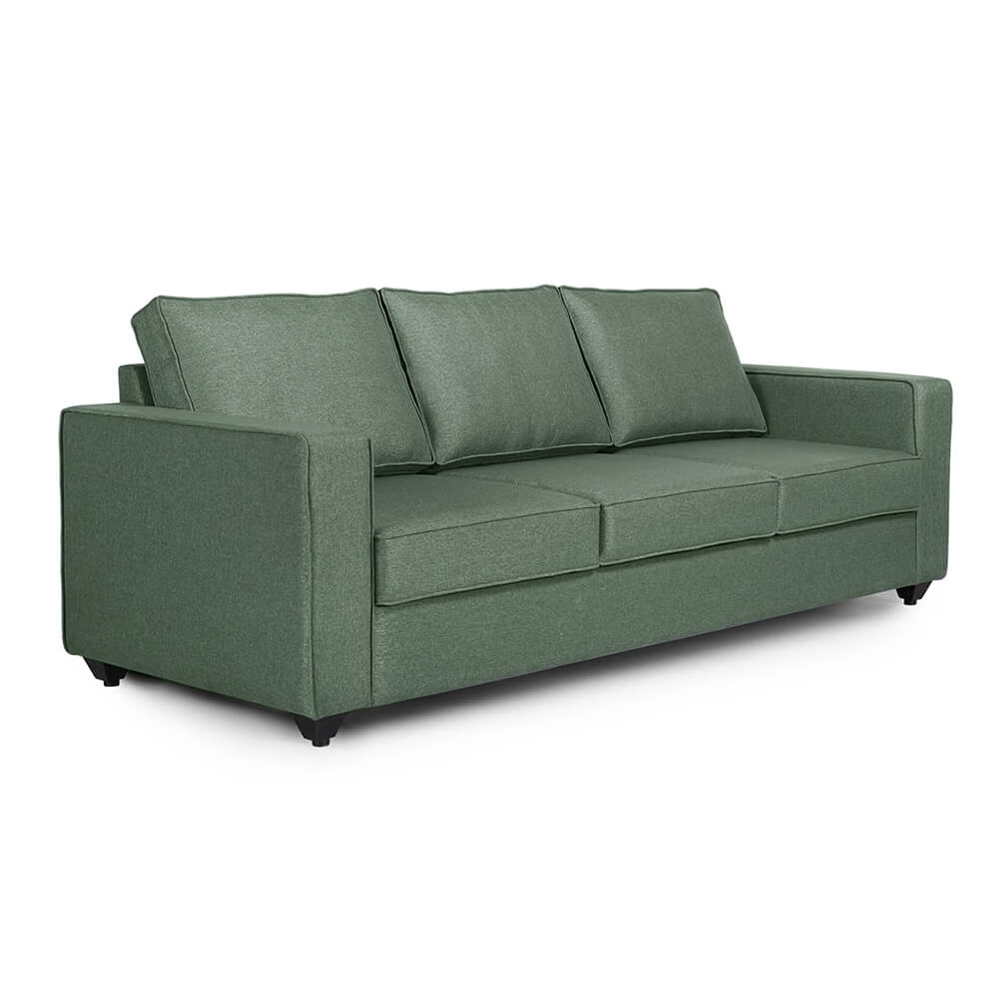 Home 40 Wakefit Napper Sofa Set (3+2+1) Regular, Without Storage, 3+2+1, Omega Green