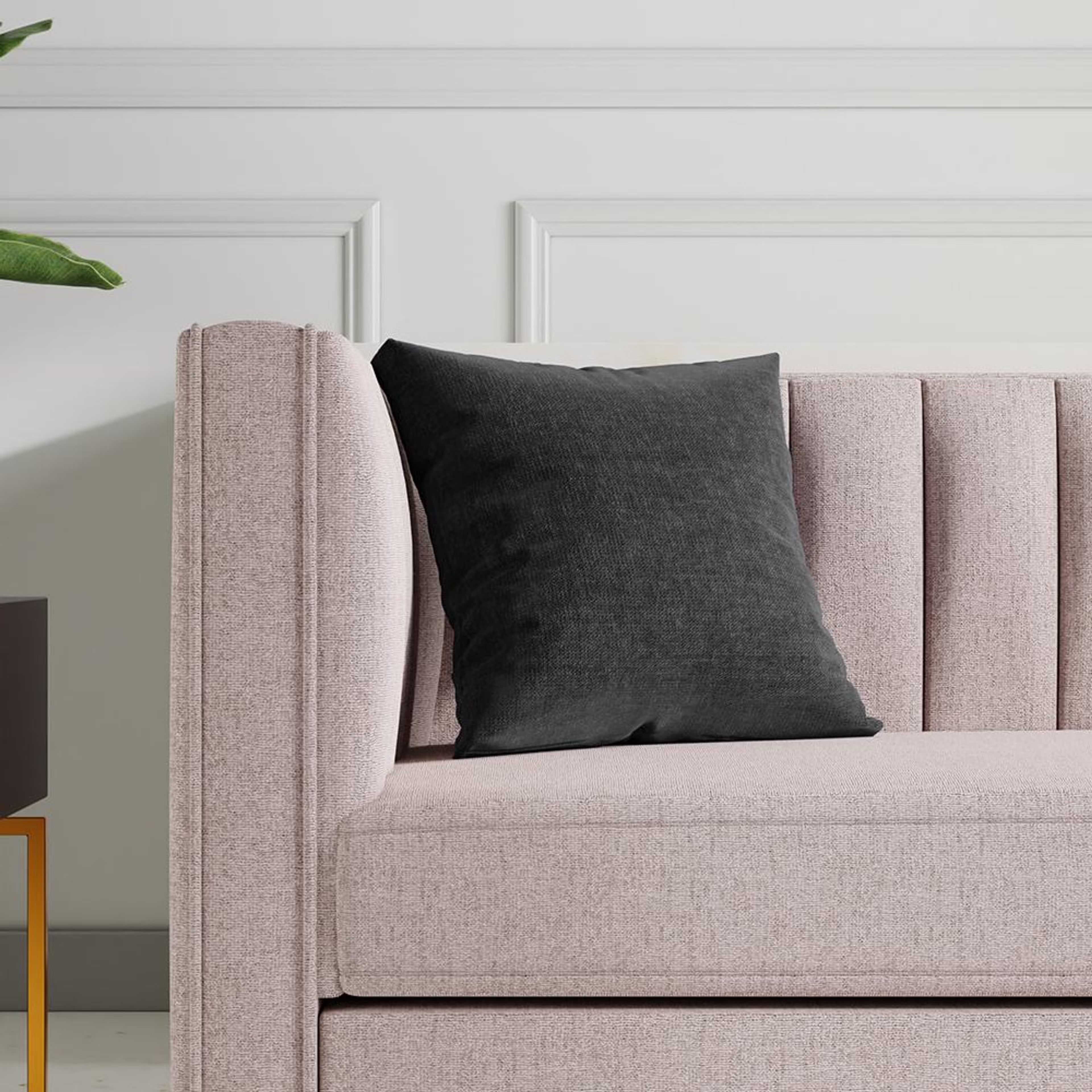 Home 35 Wakefit Cushion Cover Mol Grey 16x16 Set of 2 set of 2, Grey