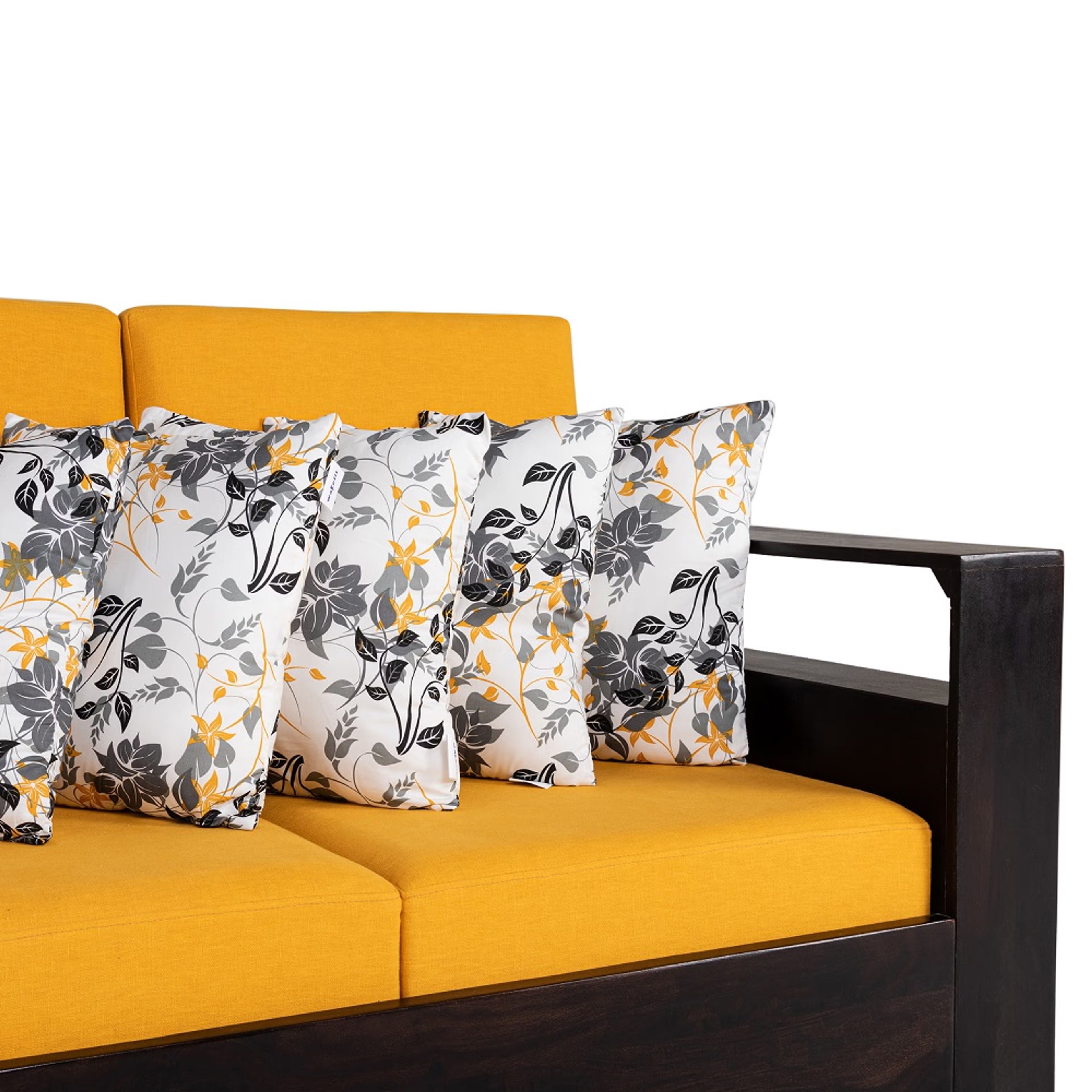 Printed Cushion | Pack of 5 | 24x24 Inch | Hollow Fiber Filling | Use With or Without Cover | For Sofa & Bed | Gentle Machine Wash 24"x24\