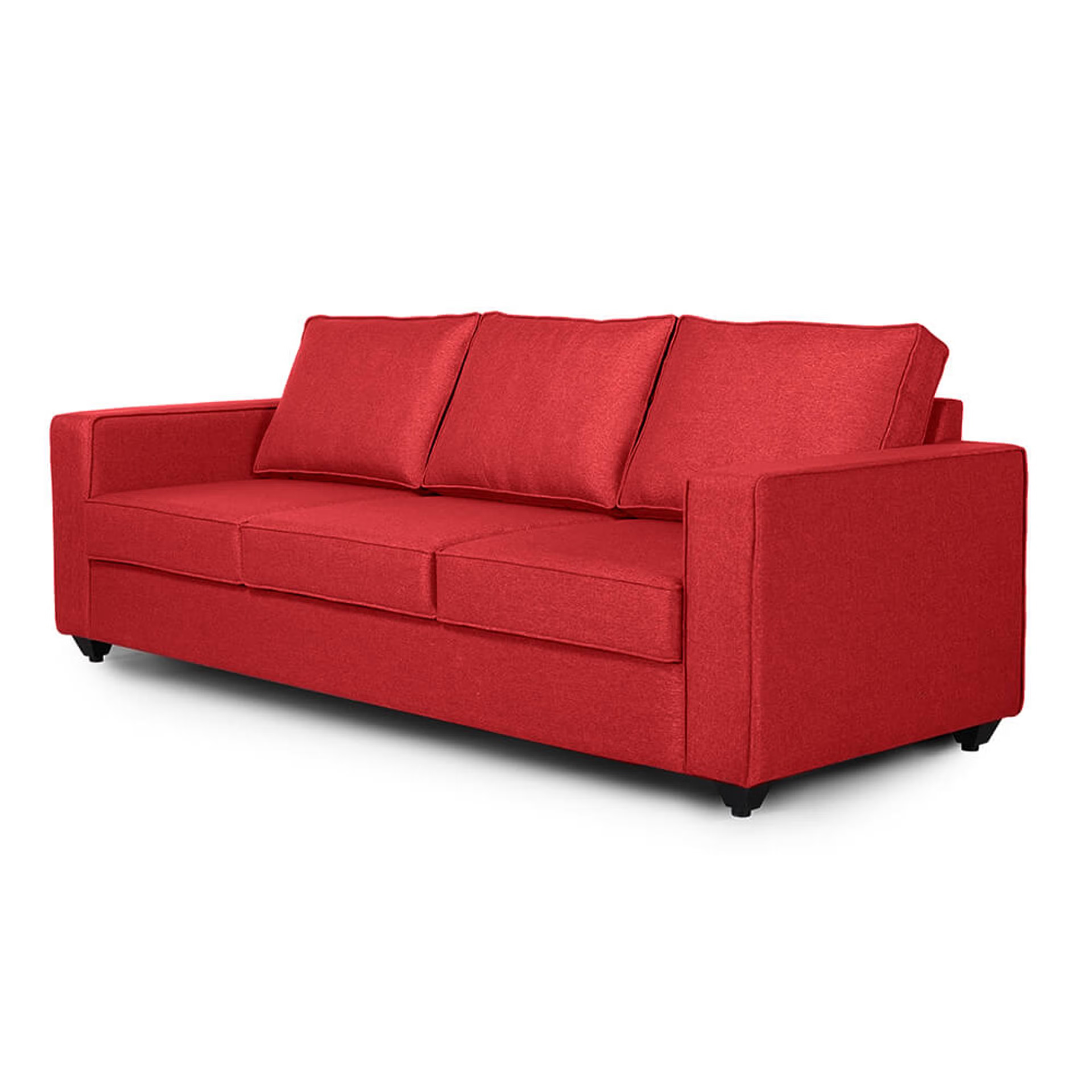 Home 41 Wakefit Napper Sofa Set (3+2+1) Regular, Without Storage, 3+2+1, Omega Red