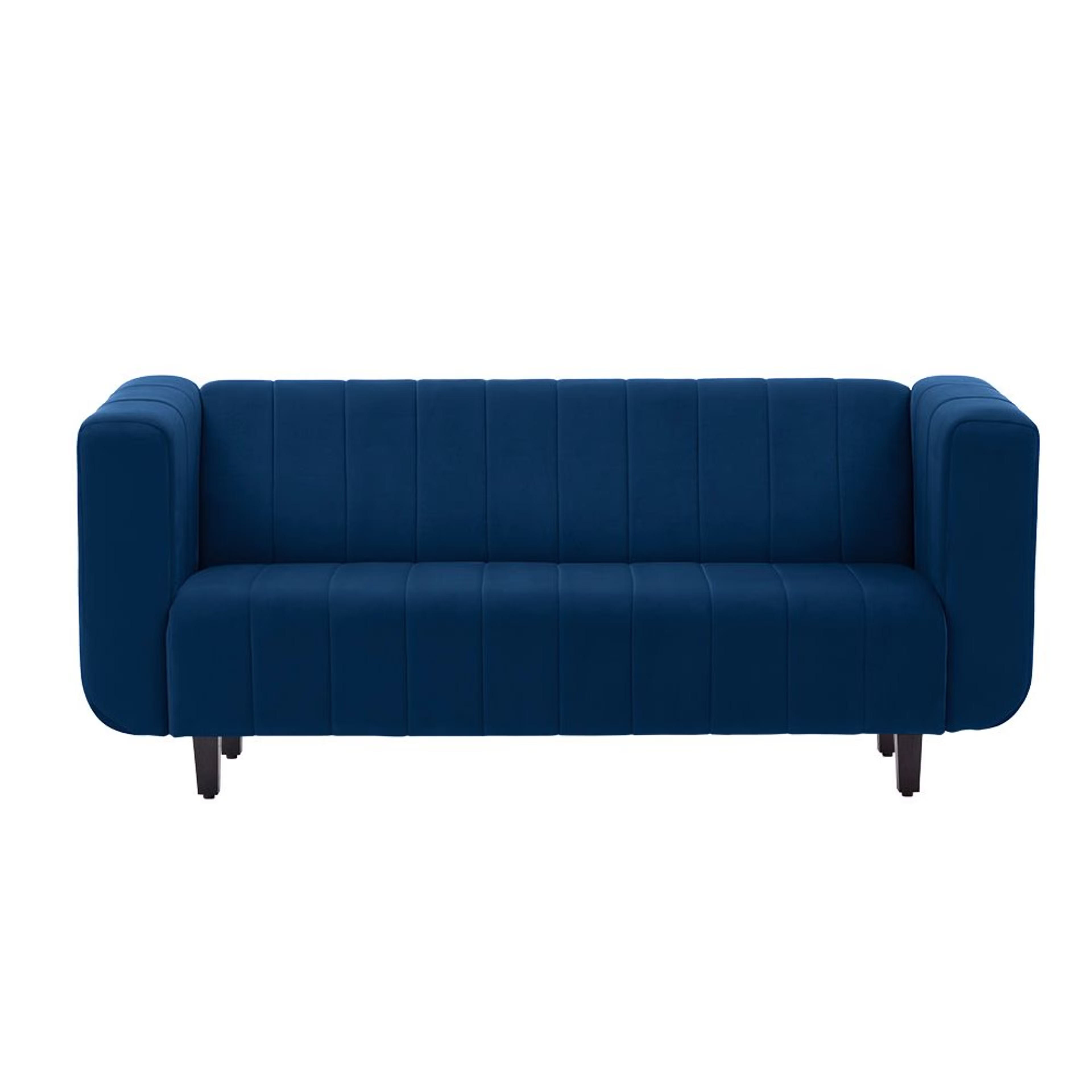Home 29 Wakefit Sicily Sofa - Three Seater Regular, Three Seater, Velvet Blue