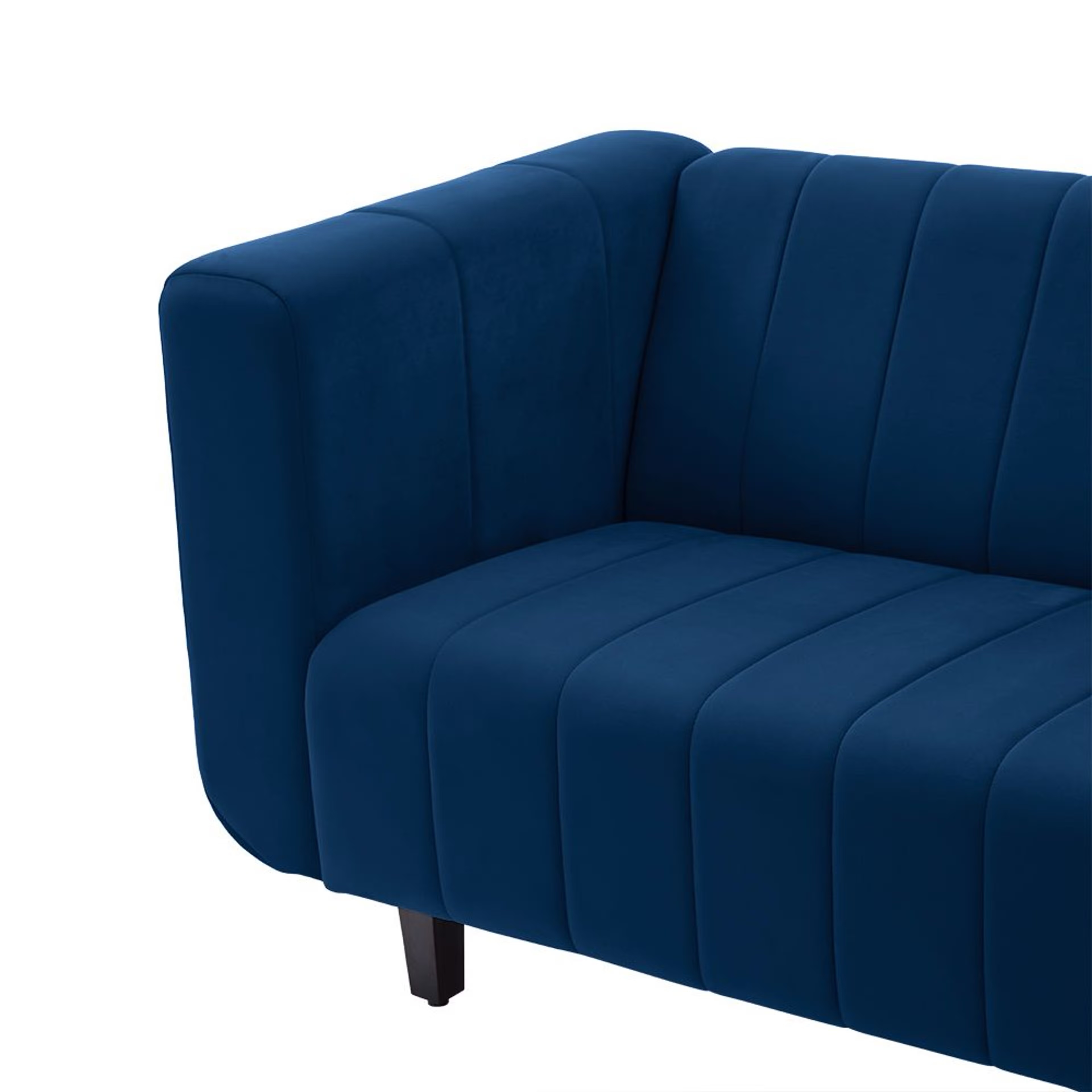 Wakefit Sicily Sofa - Three Seater Regular, Three Seater, Velvet Blue 4 Wakefit Sicily Sofa - Three Seater Regular, Three Seater, Velvet Blue
