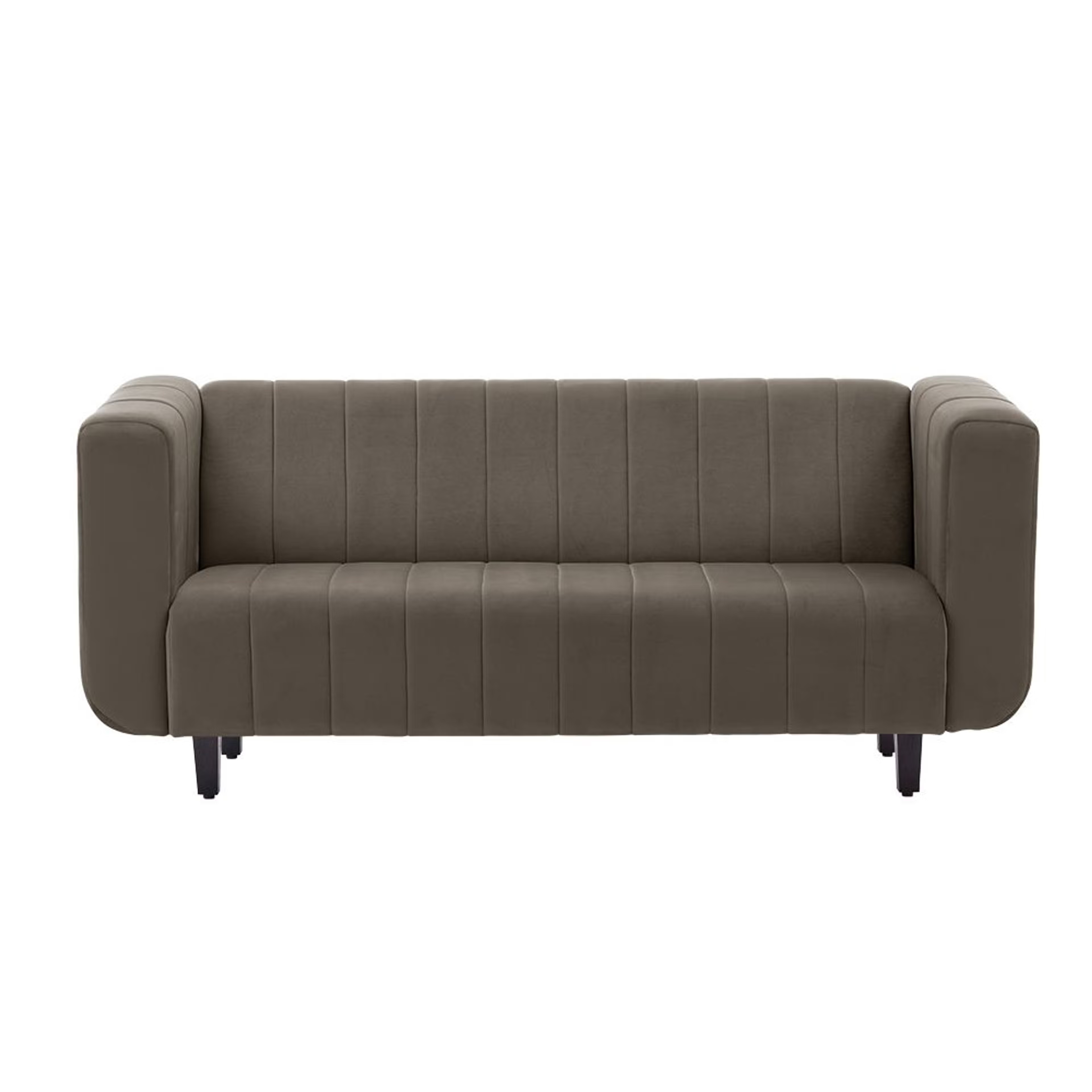 Wakefit Sicily Sofa - Three Seater Regular, Three Seater, Velvet Stone