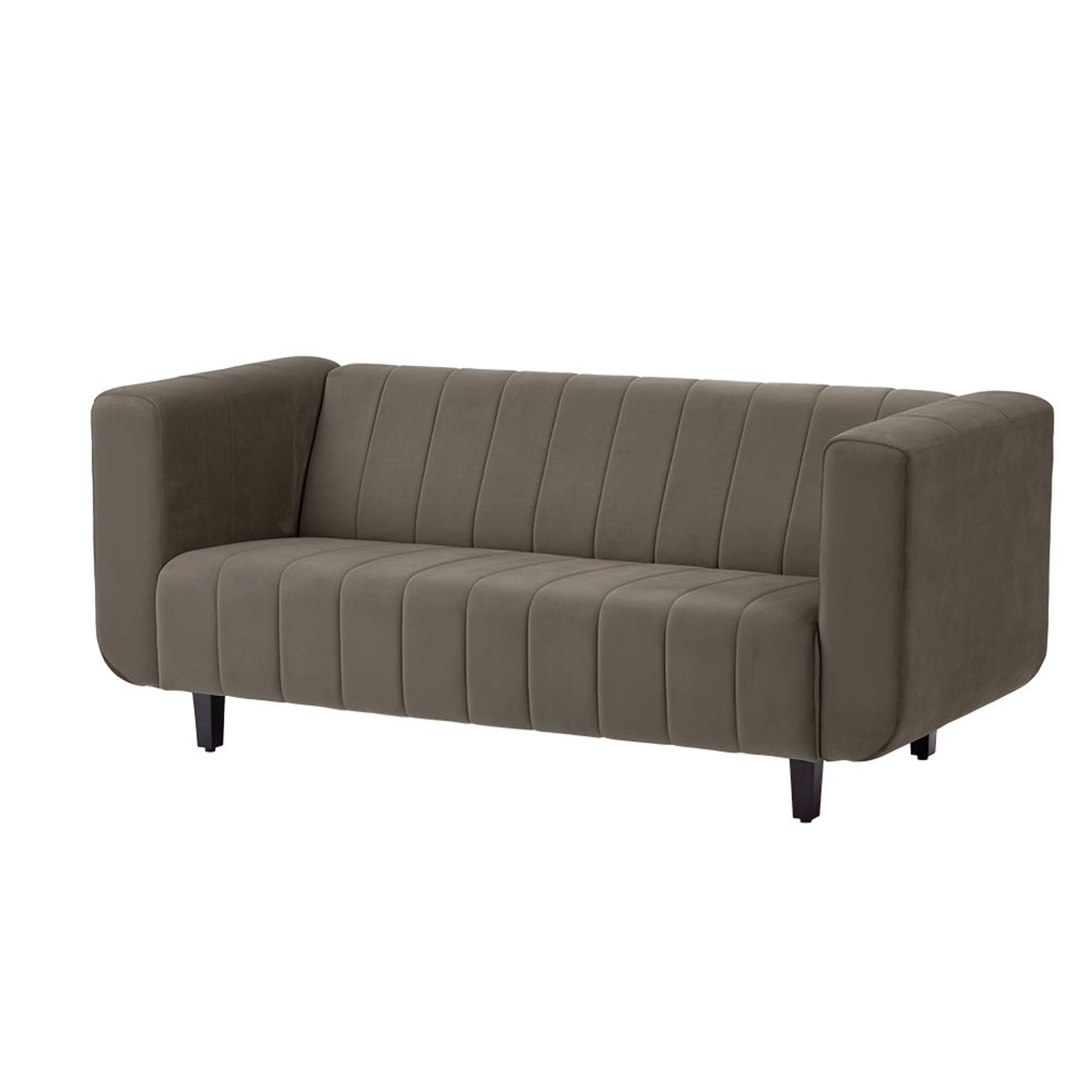 Wakefit Sicily Sofa - Three Seater Regular, Three Seater, Velvet Stone