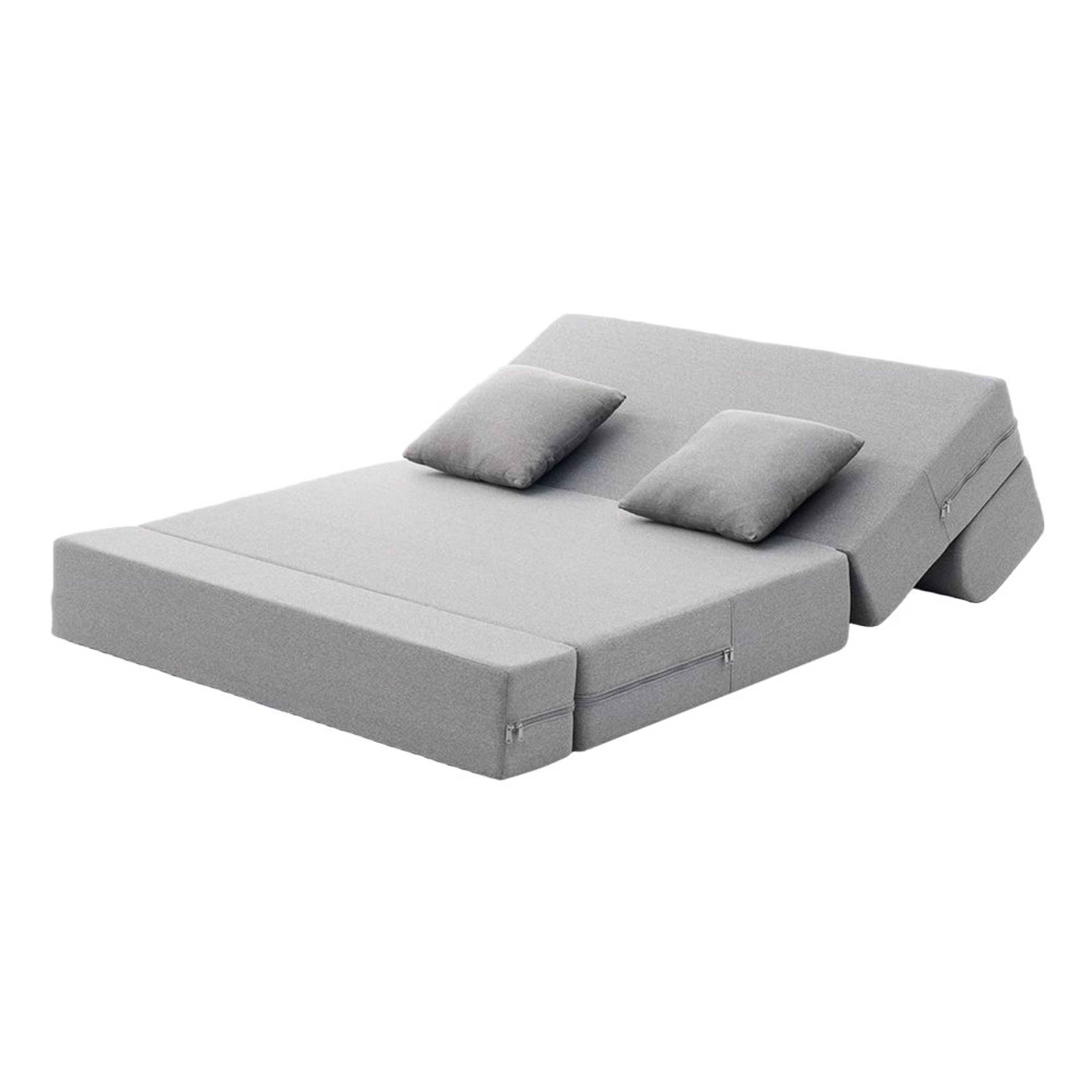 Wakefit Flipper Sofa Cum Bed - Two Seater (6'x4') Feet- WarpKnit Grey Regular, 7.5 Thickness, Two Seater, Warpknit Grey 11 Wakefit Flipper Sofa Cum Bed - Two Seater (6'x4') Feet- WarpKnit Grey Regular, 7.5 Thickness, Two Seater, Warpknit Grey