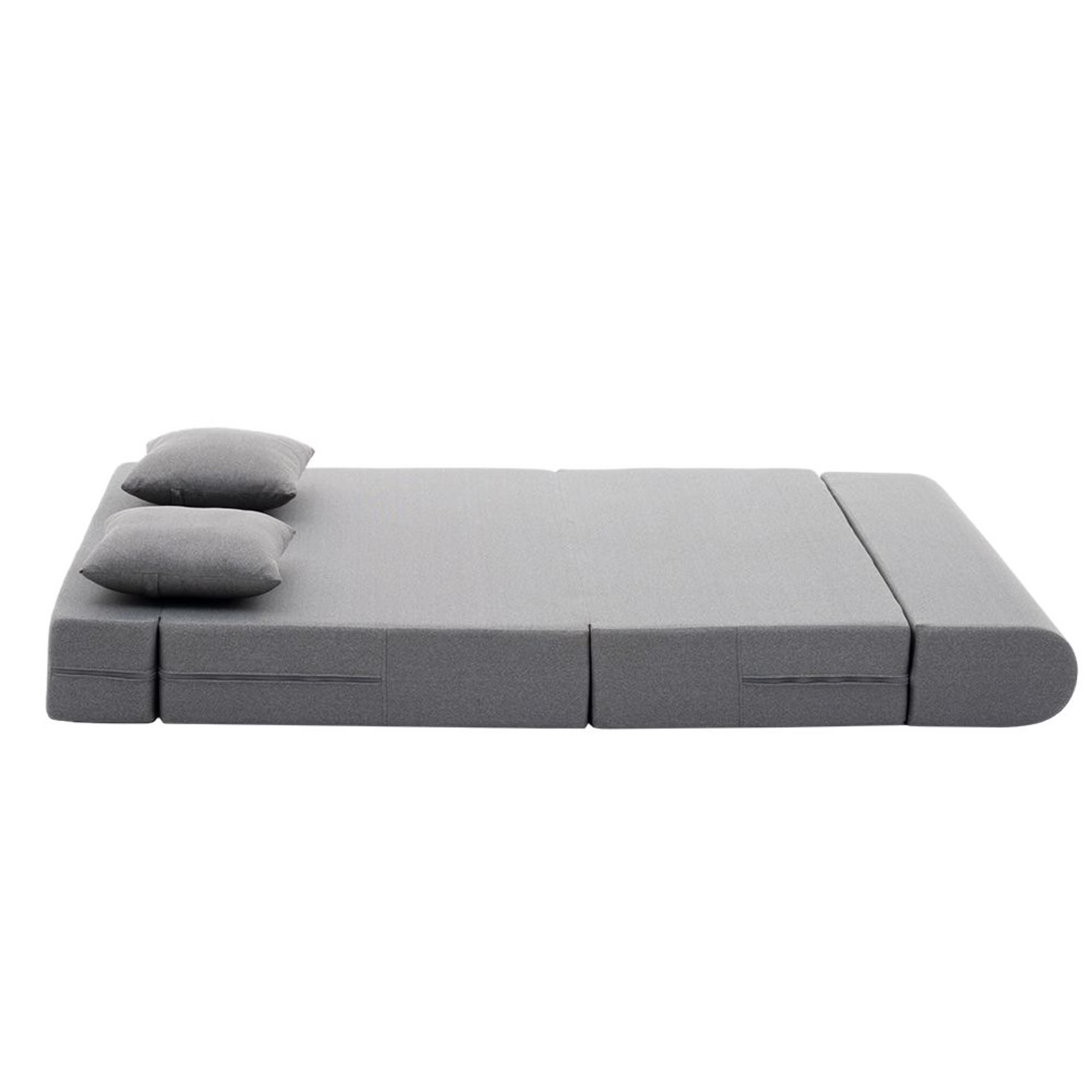 Wakefit Flipper Sofa Cum Bed - Two Seater (6'x4') Feet- WarpKnit Grey Regular, 7.5 Thickness, Two Seater, Warpknit Grey 6 Wakefit Flipper Sofa Cum Bed - Two Seater (6'x4') Feet- WarpKnit Grey Regular, 7.5 Thickness, Two Seater, Warpknit Grey
