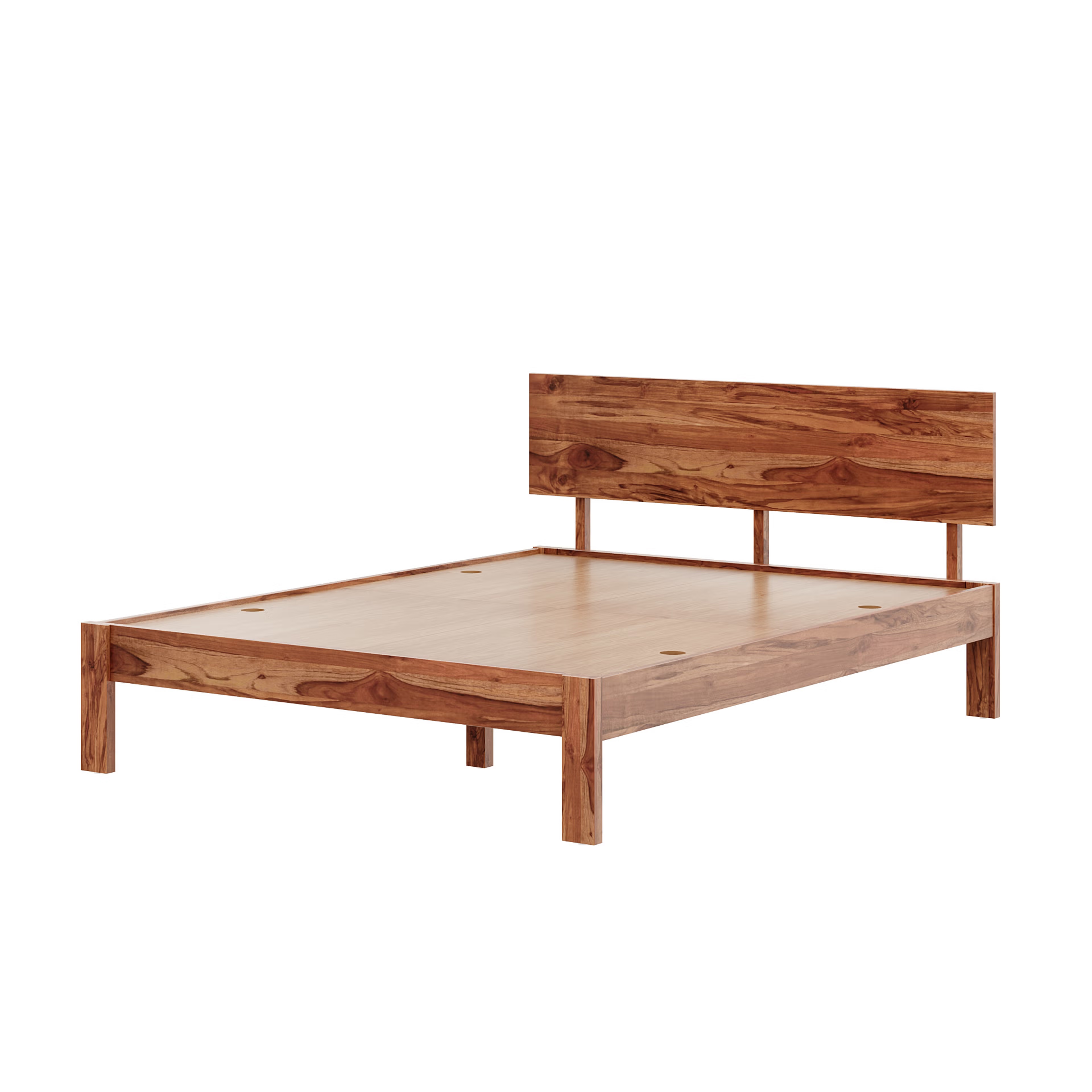 Wakefit Indus Queen Teak Bed Without Storage Queen - 78" x 60 5 Wakefit Indus Queen Teak Bed Without Storage Queen - 78" x 60\