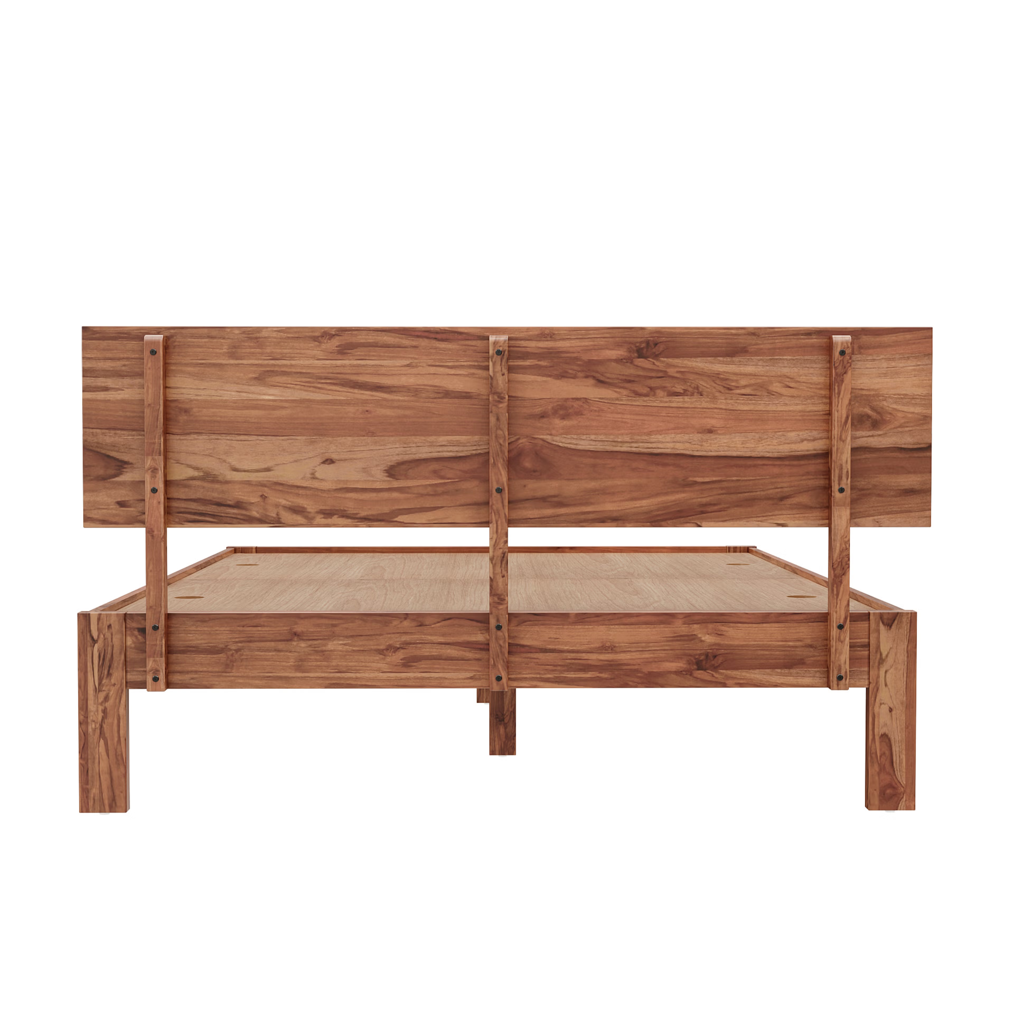 Wakefit Indus Queen Teak Bed Without Storage Queen - 78" x 60 7 Wakefit Indus Queen Teak Bed Without Storage Queen - 78" x 60\