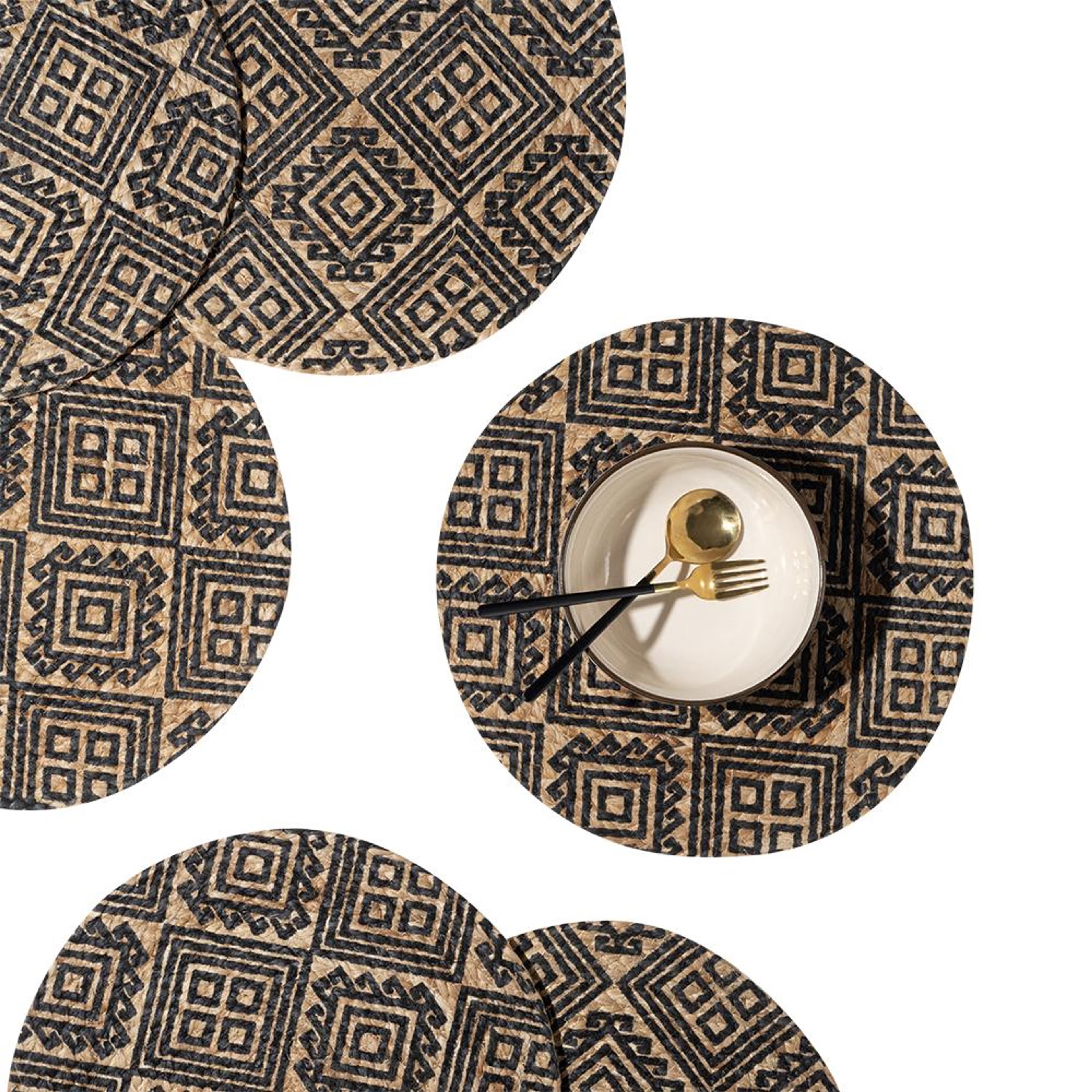 Wakefit Mexico, Round Jute Dining Table Placemat - Set 6 Mexico, Set of 6 4 Wakefit Mexico, Round Jute Dining Table Placemat - Set 6 Mexico, Set of 6