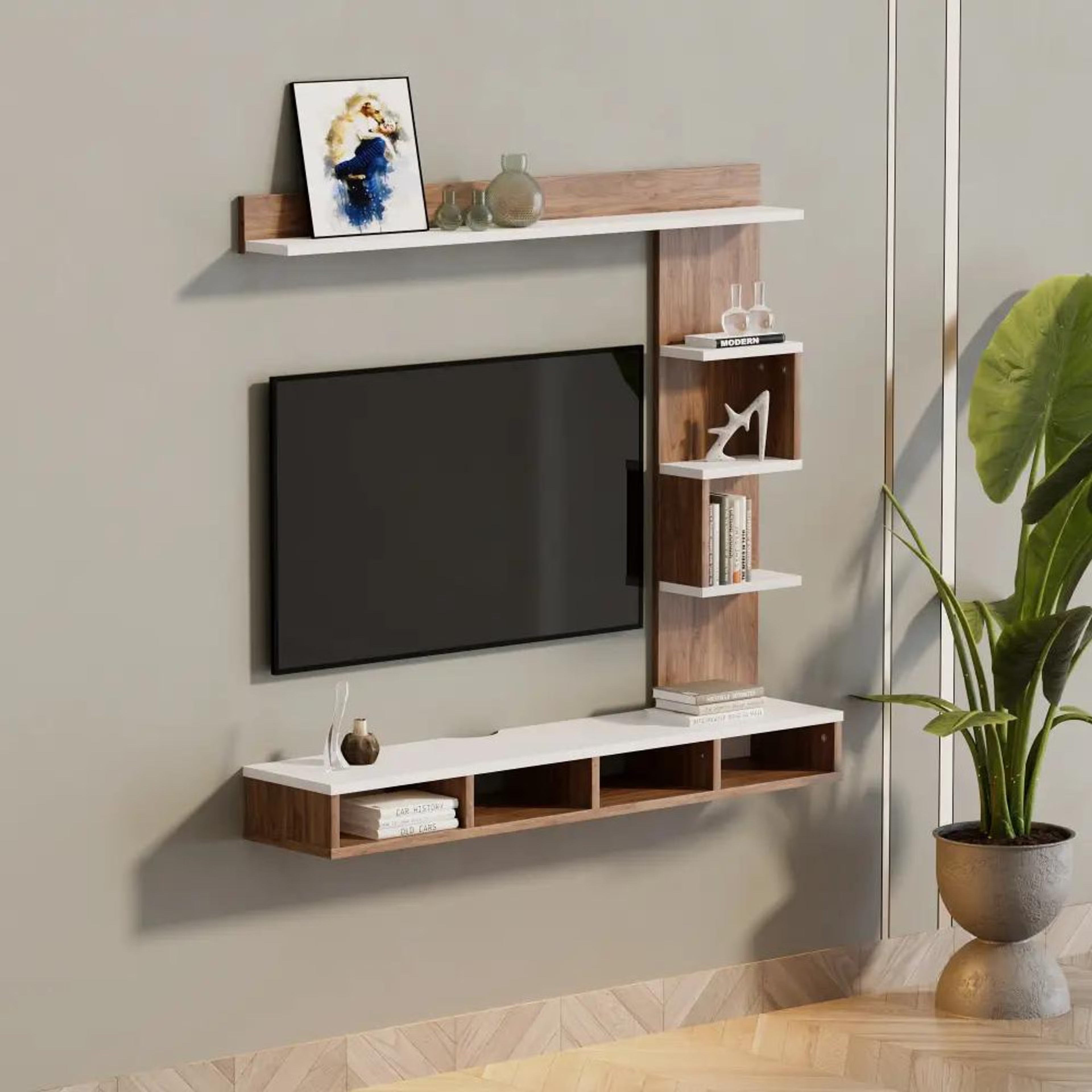Home 28 Wakefit Leporis Engineered Wood TV Unit