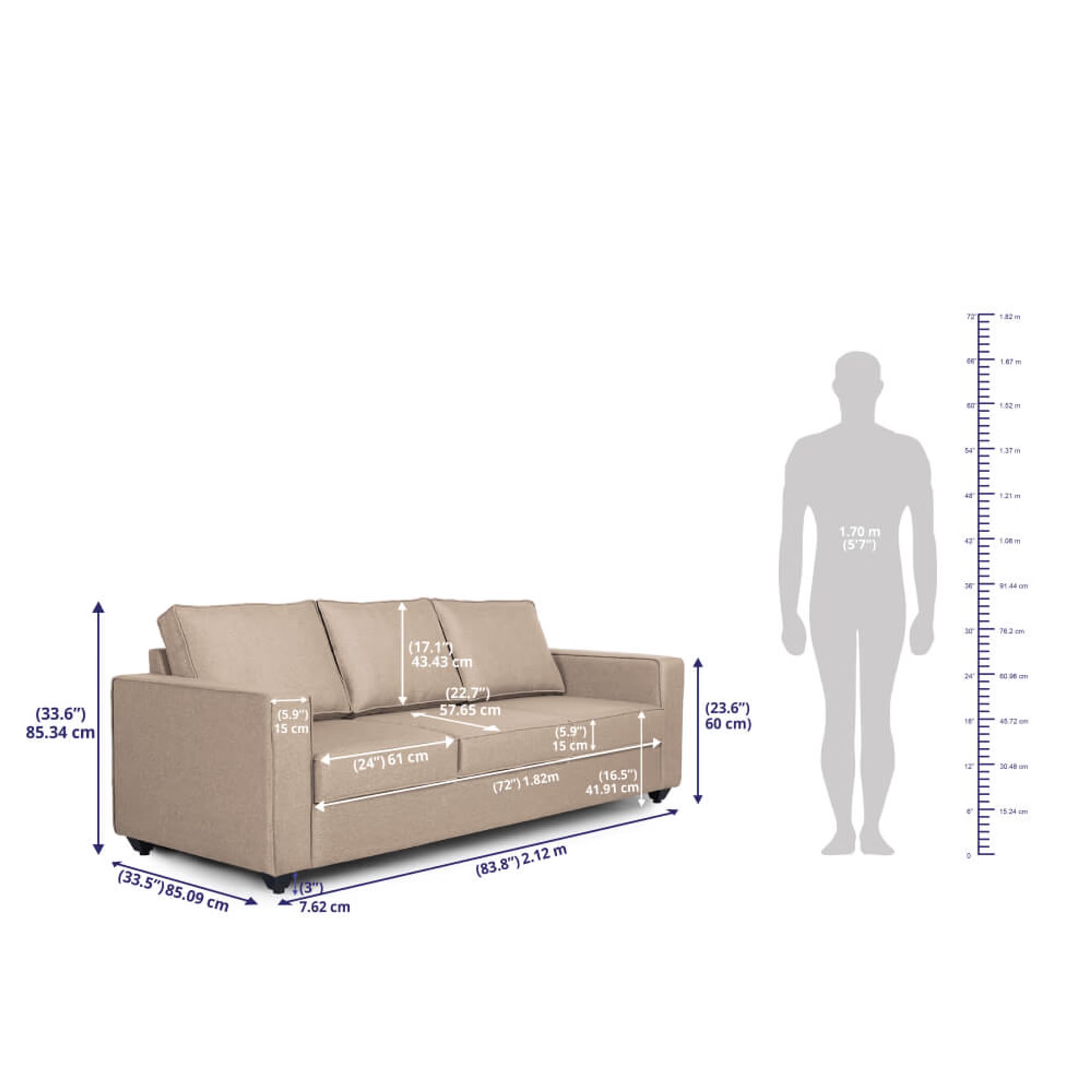 Wakefit Napper Sofa Set (3+2) Regular, Without Storage, 3+2, Omega Pearl 7 Wakefit Napper Sofa Set (3+2) Regular, Without Storage, 3+2, Omega Pearl