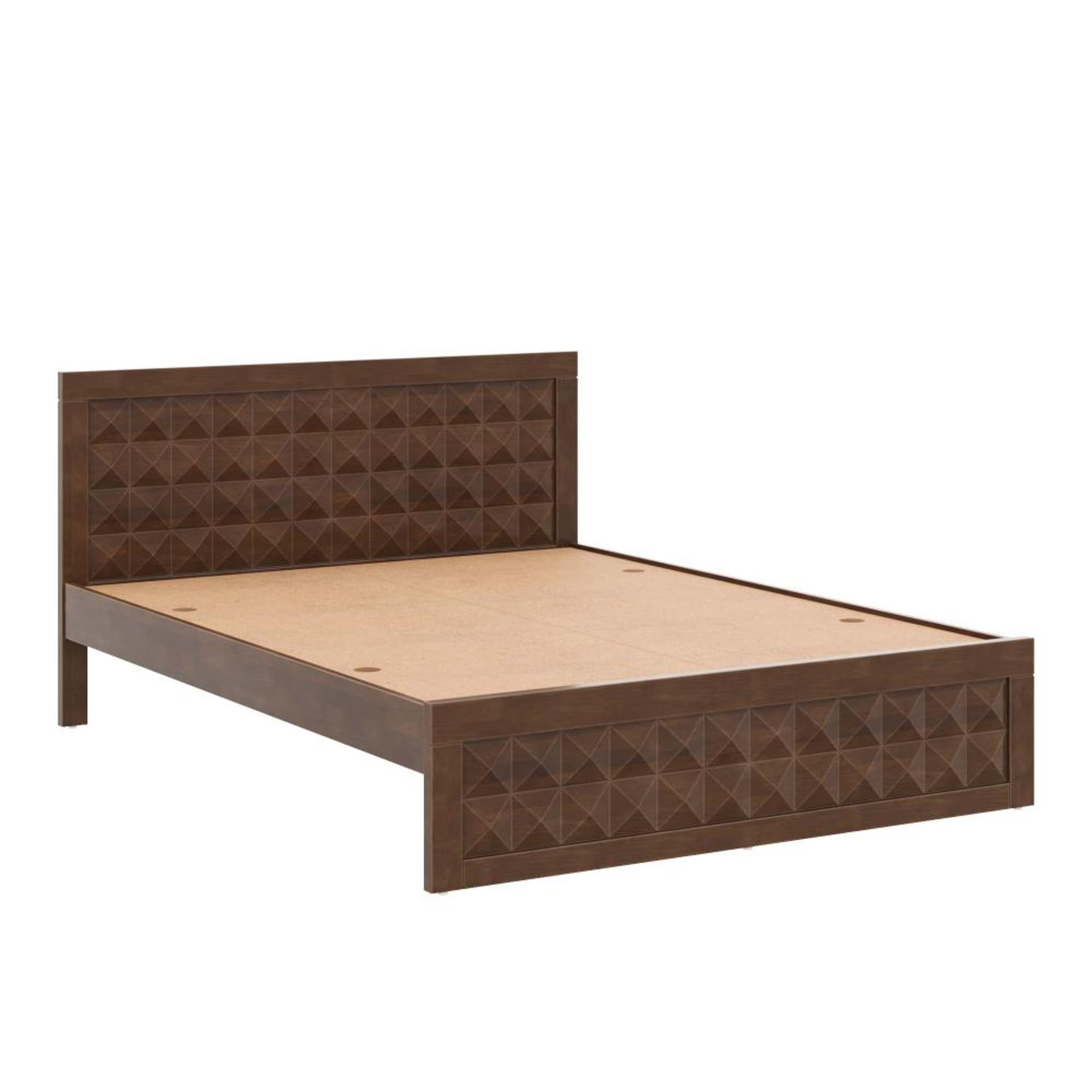 Wakefit STUD Queen Solid wood bed without storage Queen - 78" x 60\