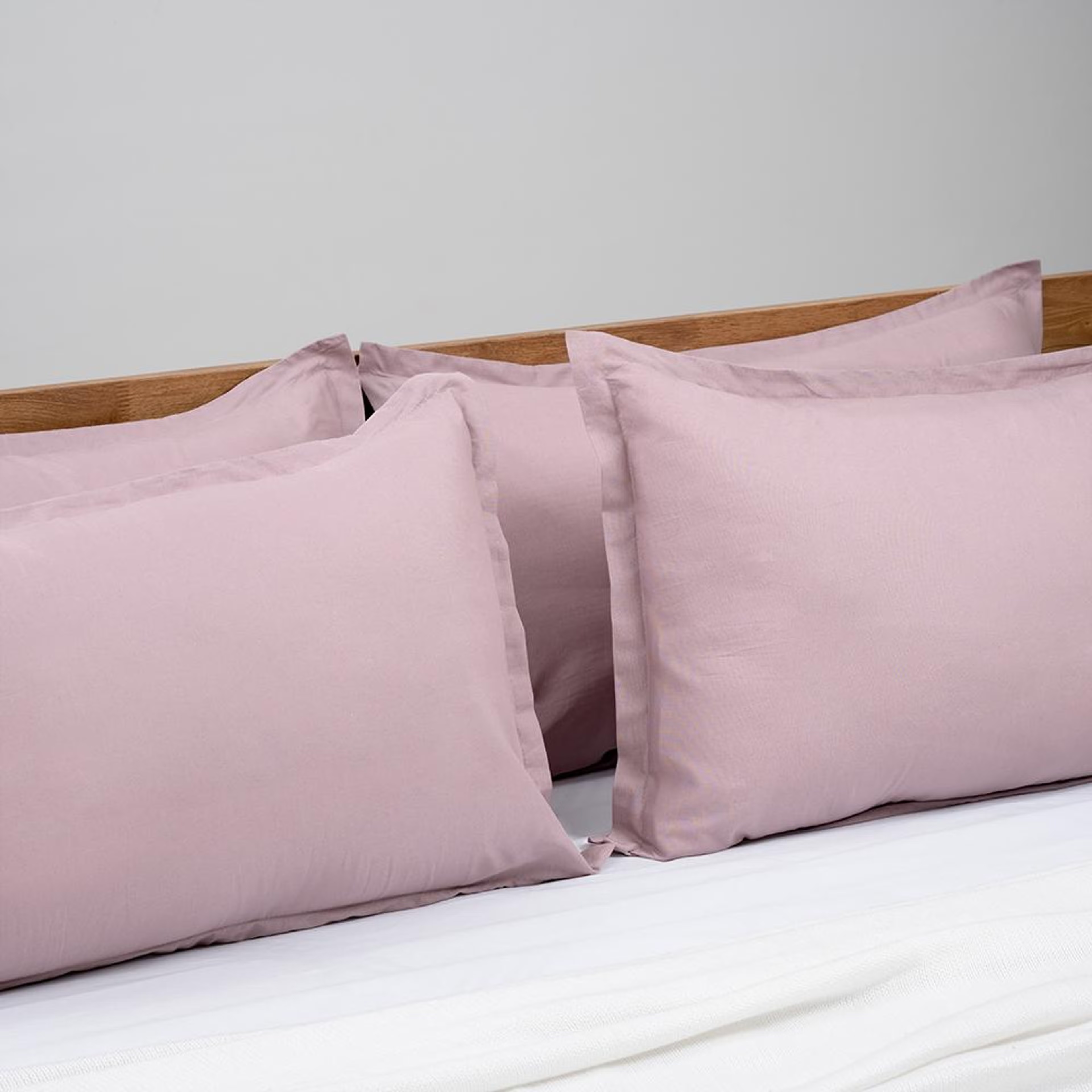 Home 28 100% Cotton Pillow Cover | Standard Size 27x18 Inch | Set Of 4 | 144 TC | Wood Rose Standard, Set of 4, Cotton, Wood Rose