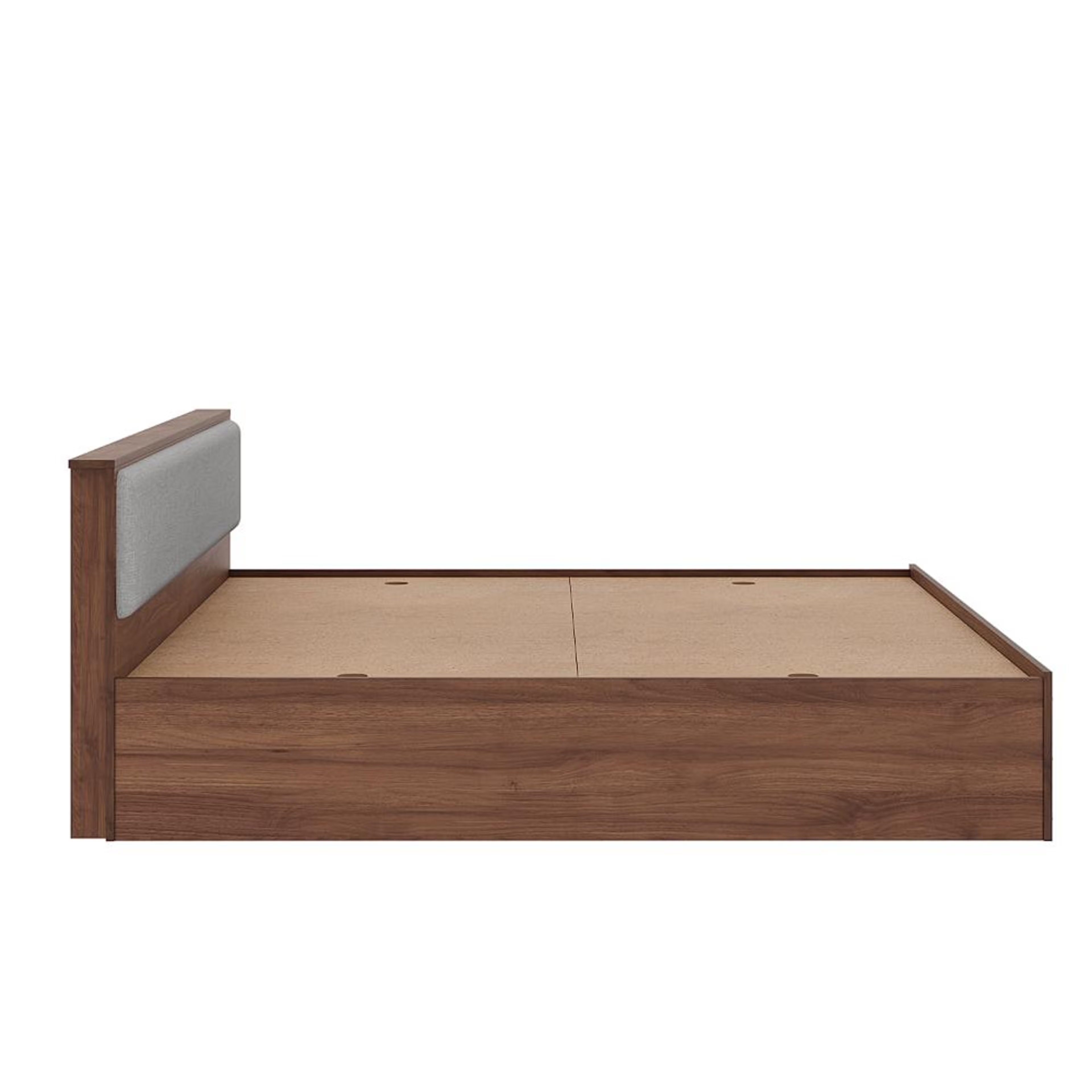 Wakefit Taurus King Storage Engineered Wood Bed With Omega Grey Upholstered Headboard King - 78" x 72 6 Wakefit Taurus King Storage Engineered Wood Bed With Omega Grey Upholstered Headboard King - 78" x 72\