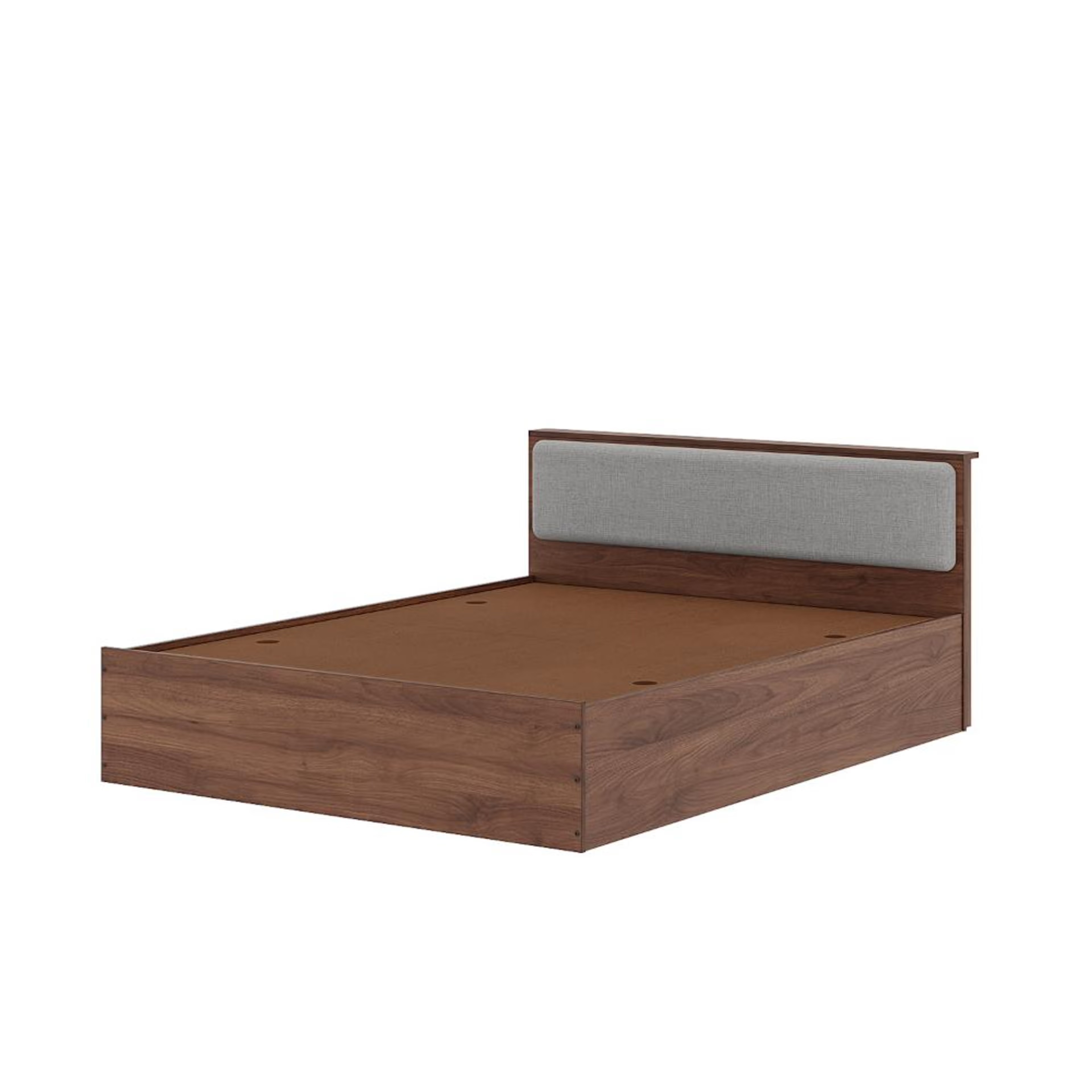 Wakefit Taurus Queen Storage Engineered Wood Bed With Omega Grey Upholstered Headboard Queen - 78" x 60 3 Wakefit Taurus Queen Storage Engineered Wood Bed With Omega Grey Upholstered Headboard Queen - 78" x 60\
