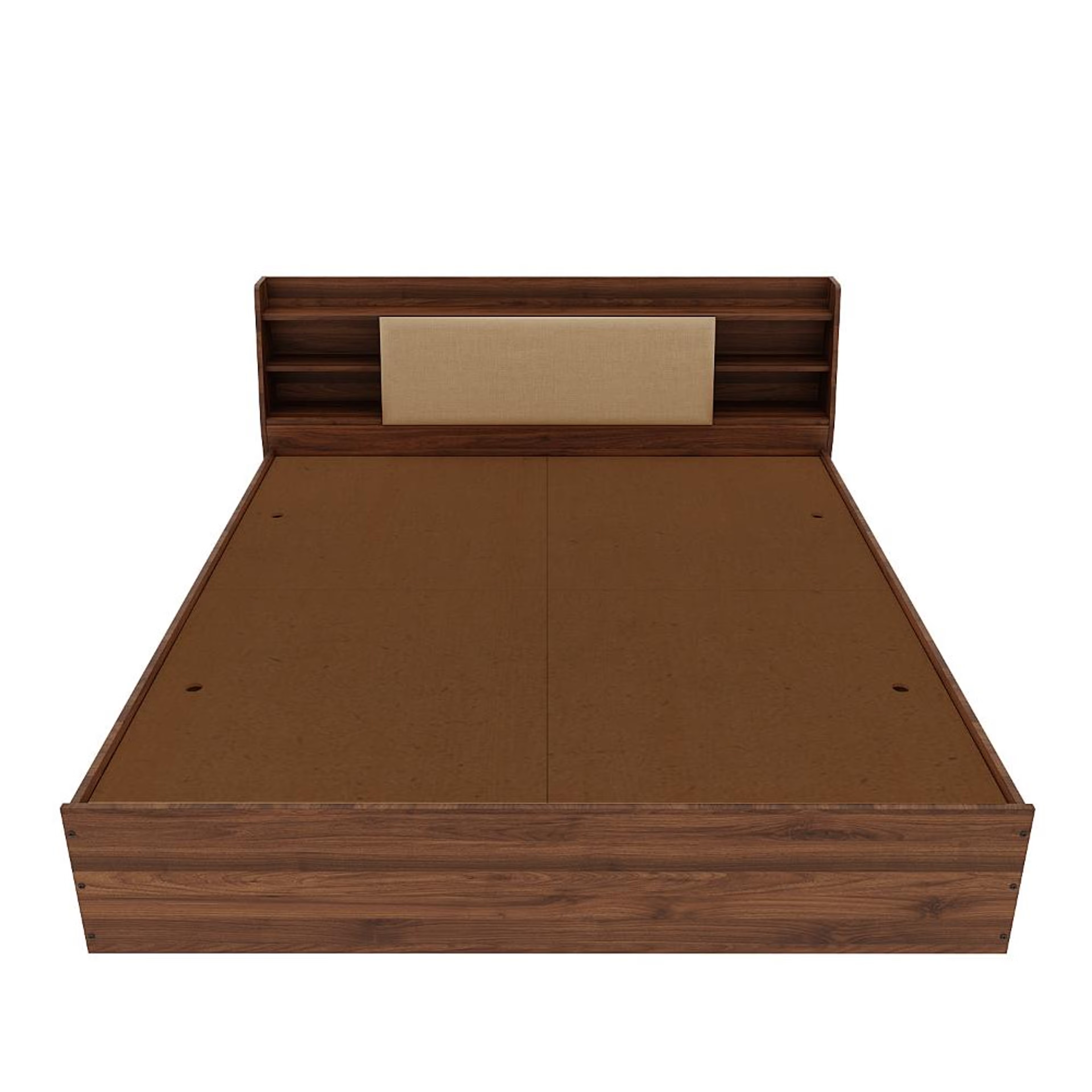Wakefit Leo King Storage Engineered Wood Bed With Omega Pearl Upholstered Headboard King - 78" x 72 5 Wakefit Leo King Storage Engineered Wood Bed With Omega Pearl Upholstered Headboard King - 78" x 72\