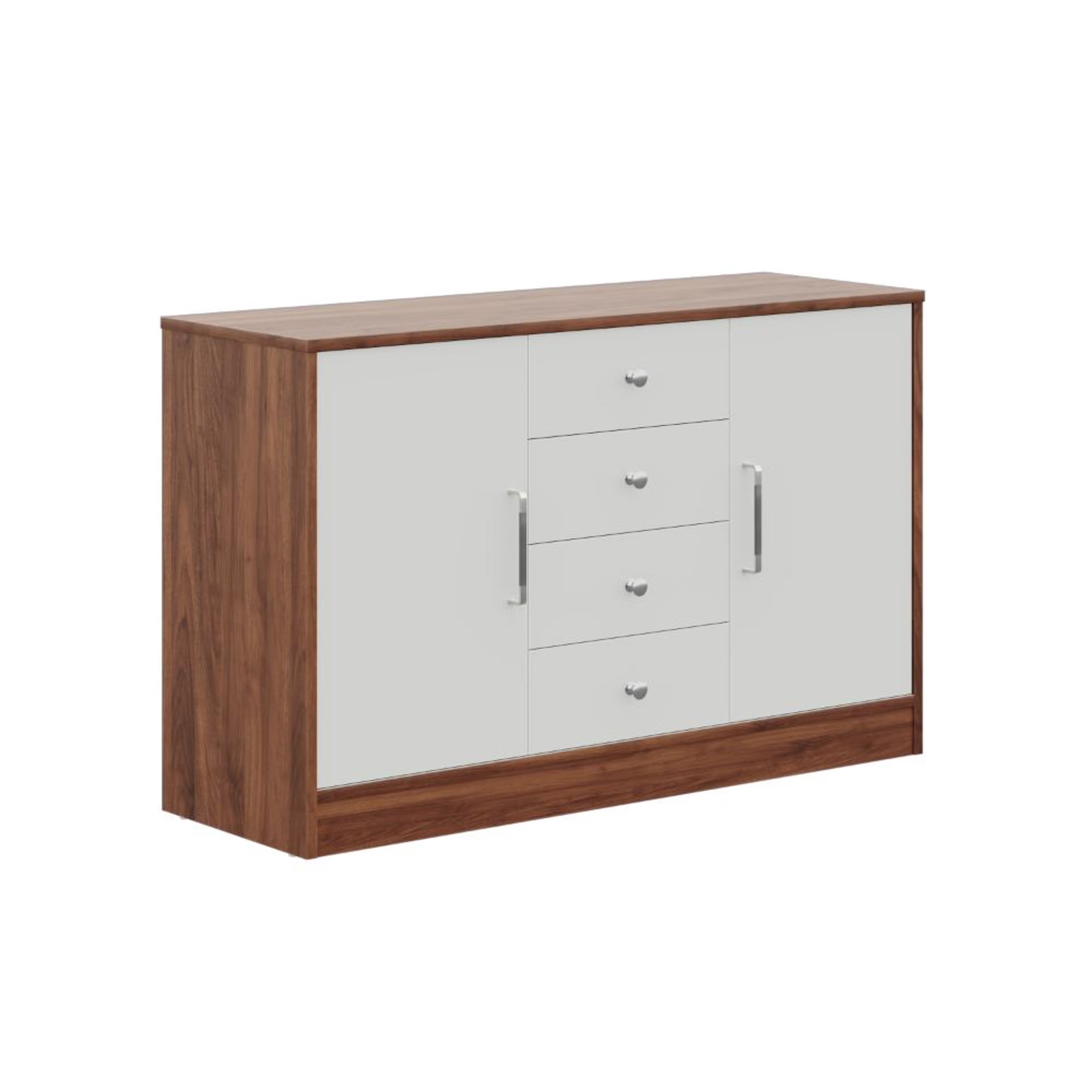 Wakefit Uruk Side Board Columbia Walnut And Frosty White