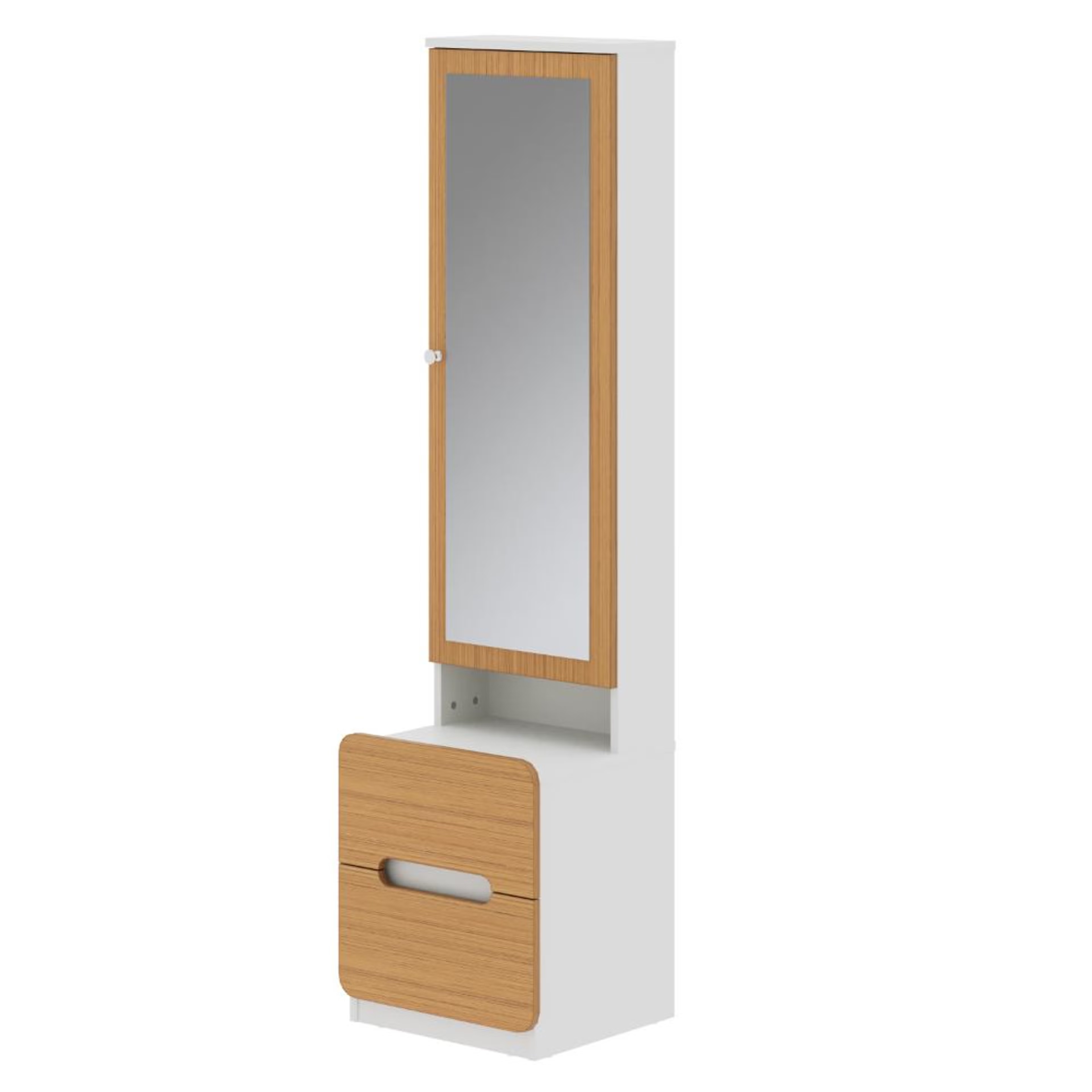 Home 31 Wakefit Mendla Dresser White And Urban Teak Urban Teak And Frosty White