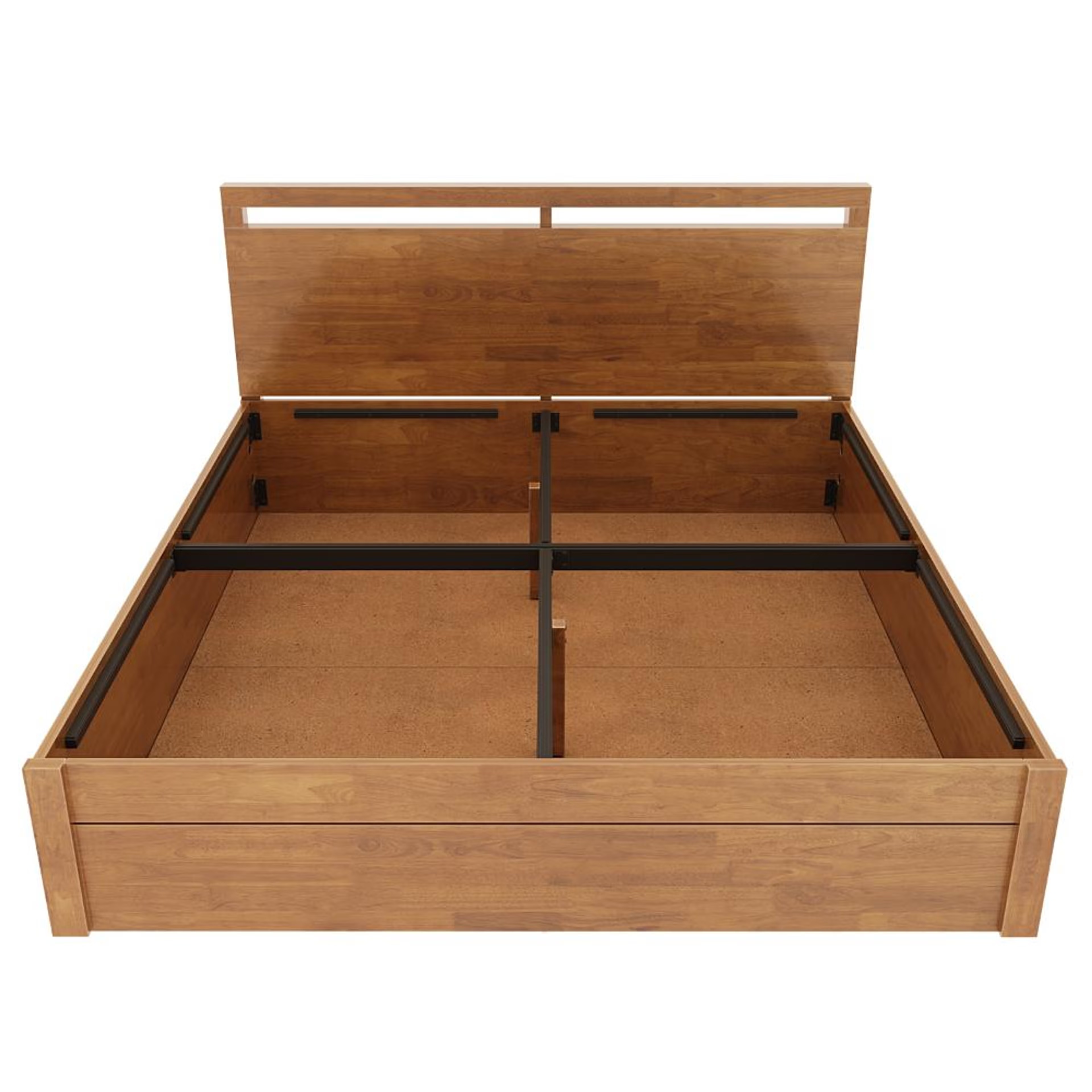 Wakefit Crucis King Solid Wood Bed With Storage King - 78" x 72 5 Wakefit Crucis King Solid Wood Bed With Storage King - 78" x 72\