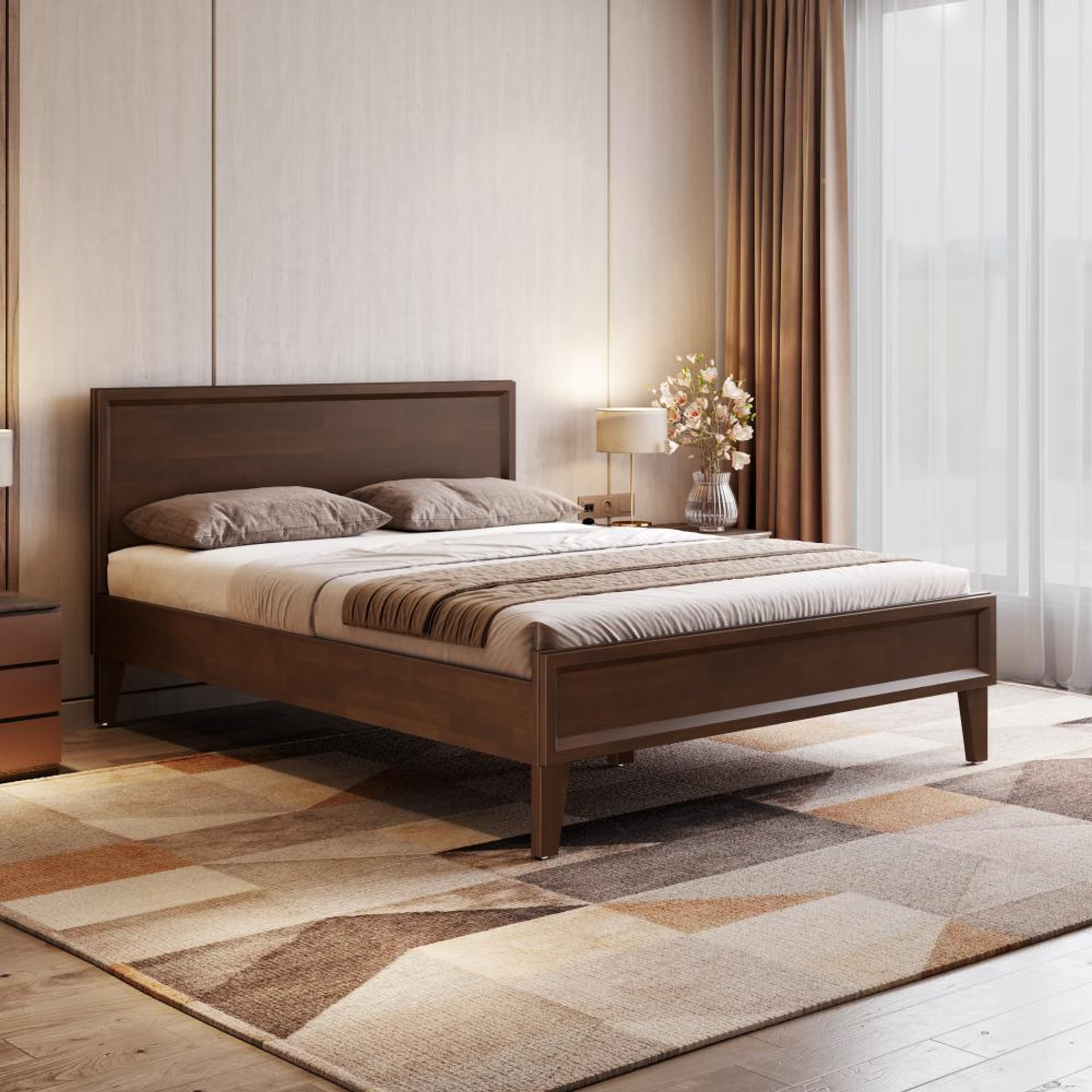 Home 28 Wakefit Pavo Queen Non-Storage Bed Queen - 78" x 60\