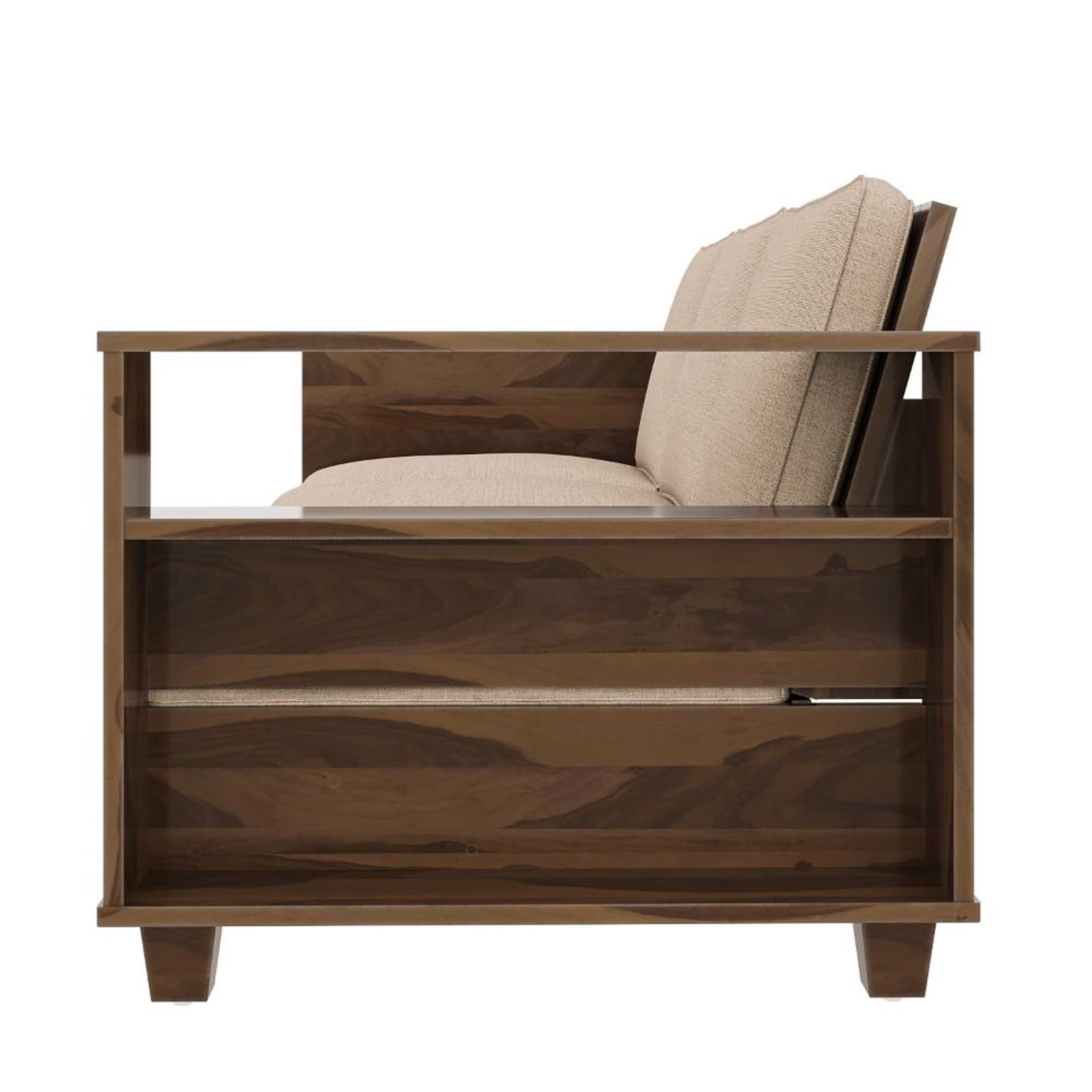 Wakefit Manila Sheesham Wood Sofa - Three Seater Regular, 3 Seater, Omega Pearl 4 Wakefit Manila Sheesham Wood Sofa - Three Seater Regular, 3 Seater, Omega Pearl
