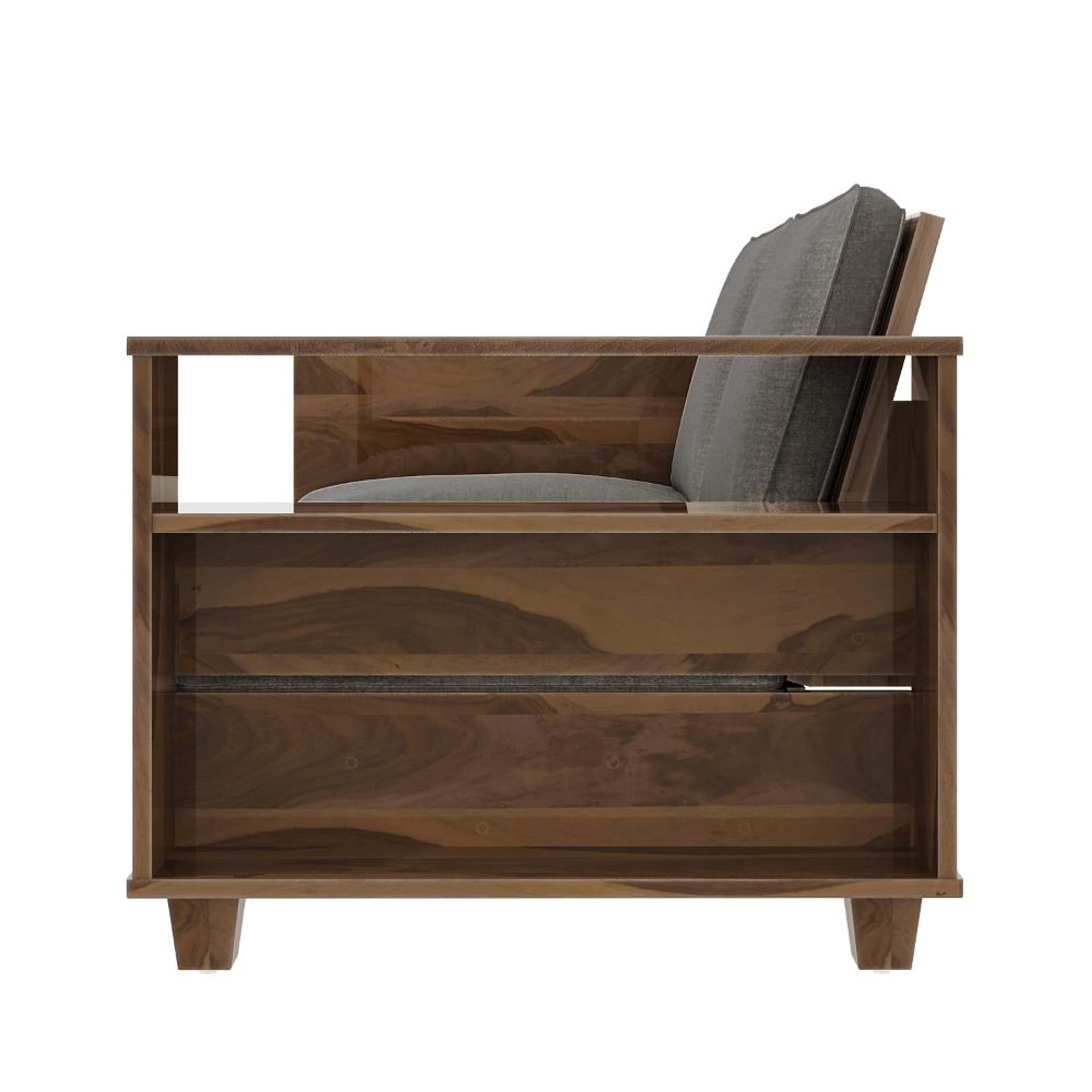 Wakefit Manila Sheesham Wood Sofa - Two Seater Regular, 2 Seater, Graphite 4 Wakefit Manila Sheesham Wood Sofa - Two Seater Regular, 2 Seater, Graphite
