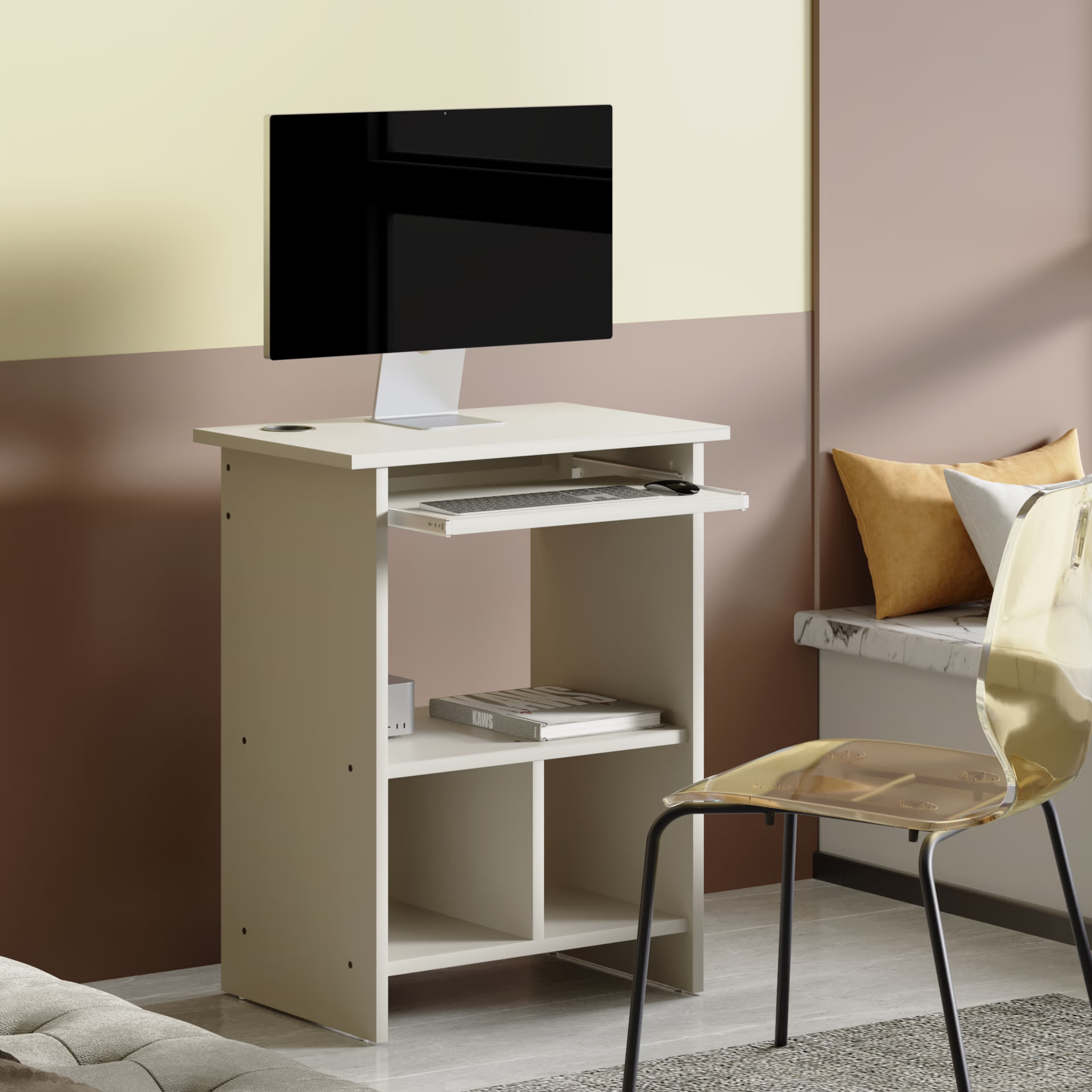 Wakefit Cursa Study Table - Pumic Grey Pumic Grey
