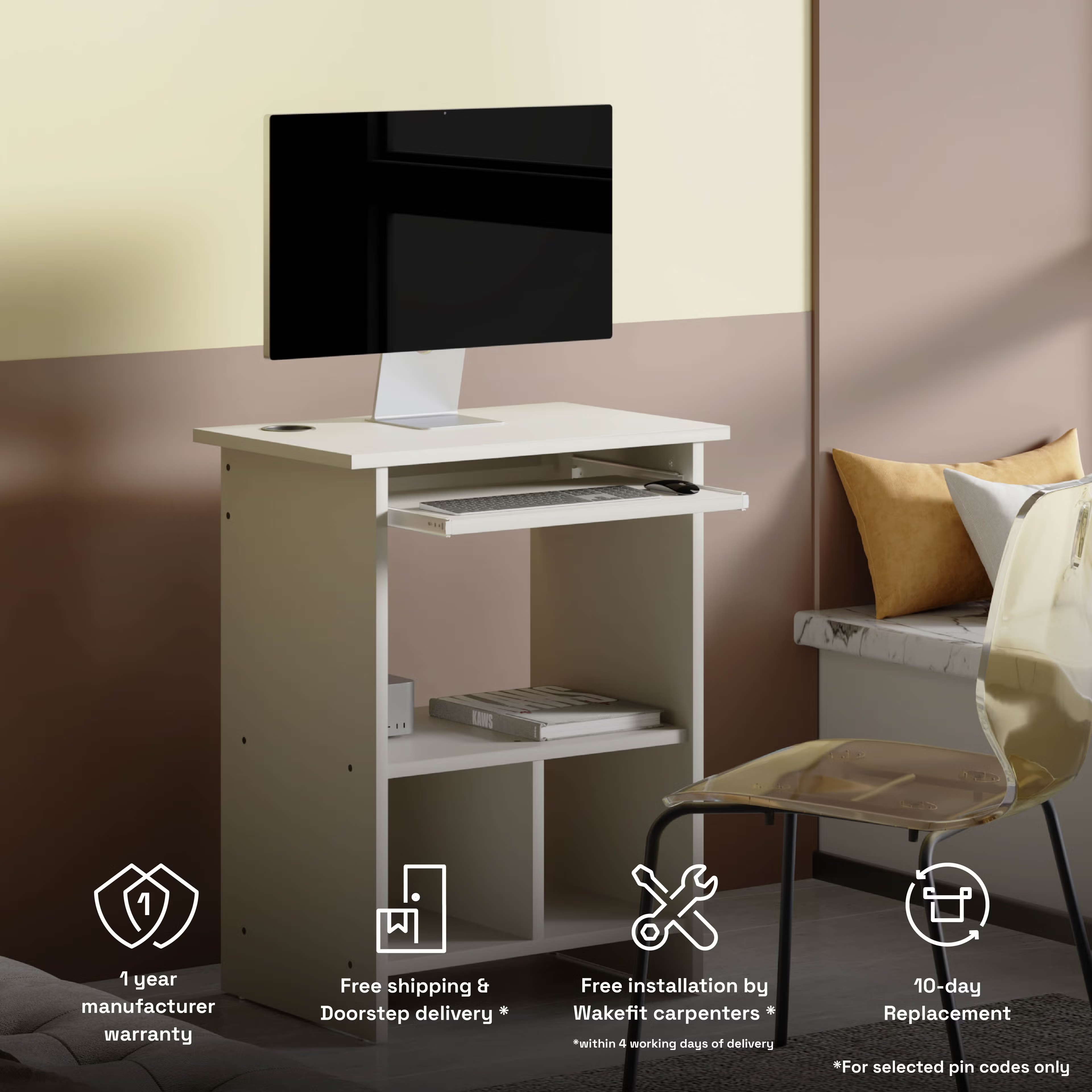Wakefit Cursa Study Table - Pumic Grey Pumic Grey 8 Wakefit Cursa Study Table - Pumic Grey Pumic Grey