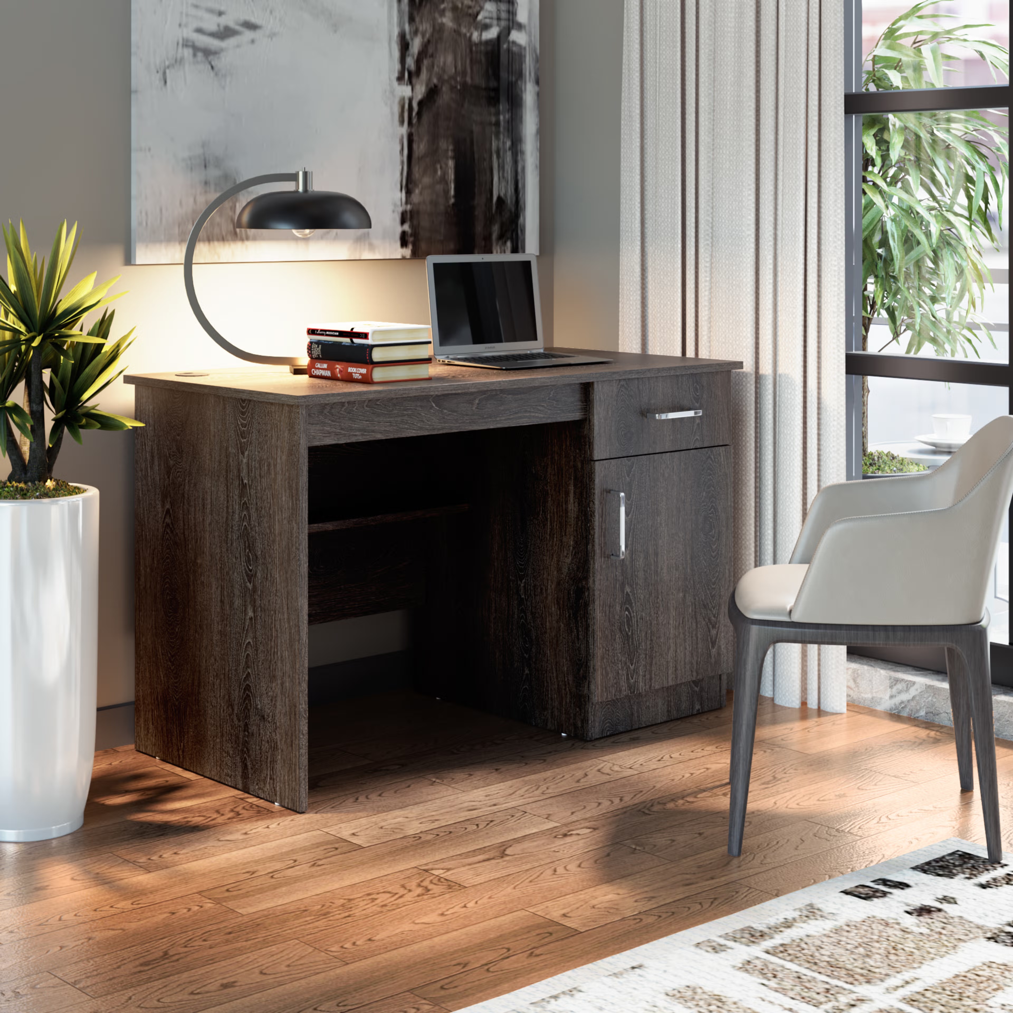 Wakefit Athena Study Table - Napa Oak Napa Oak