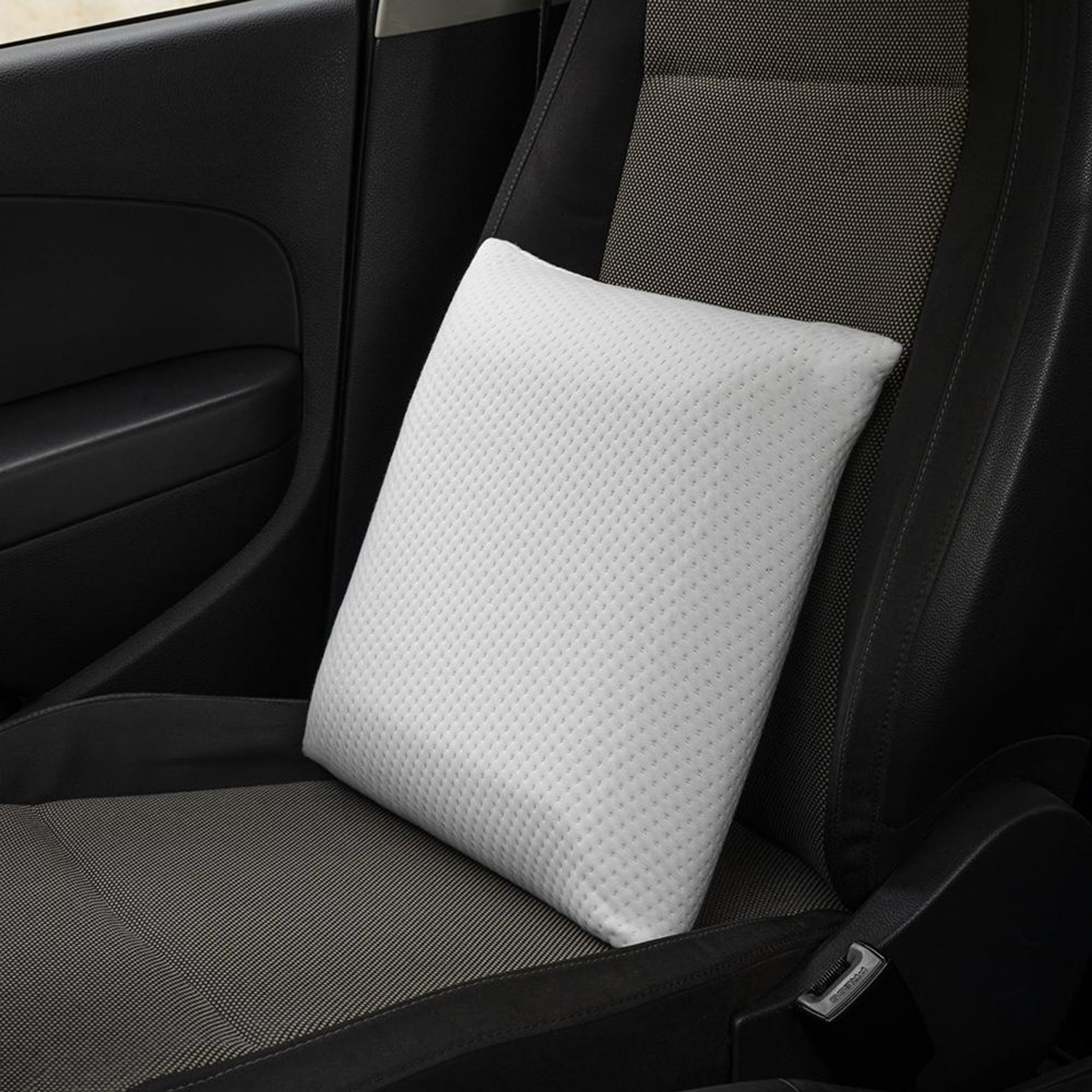 Wakefit Memory Foam Square Cushion Insert for Car, Sofa/Diwan, Bed, Chair & Decoration | Highly Durable, Hypoallergenic, Set of 2 14"x14\