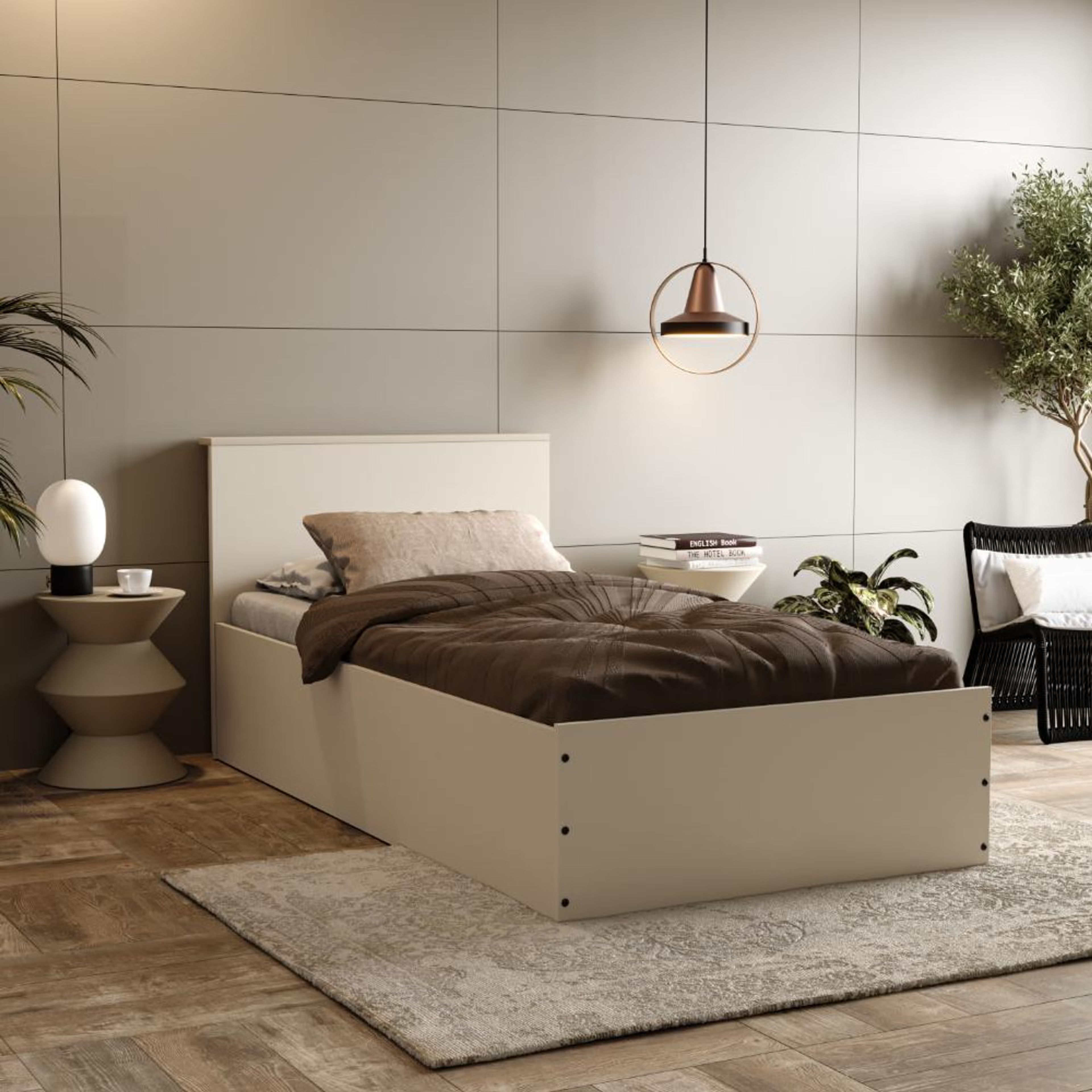 Wakefit Taurus Single size Engineered Wood Bed with Storage Single - 72" x 36\