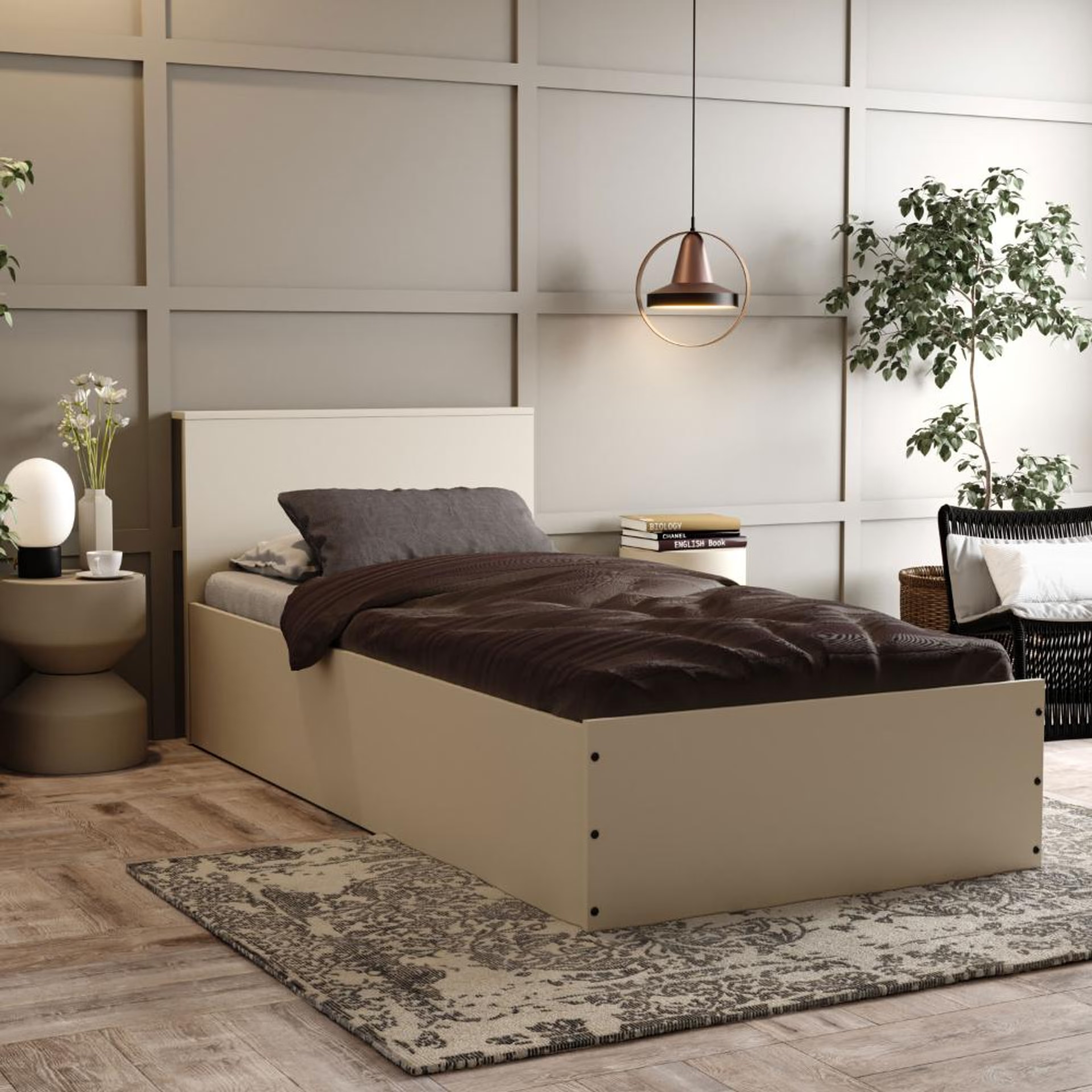 Wakefit Taurus Single size Engineered Wood Bed with Storage Single - 78" x 36\