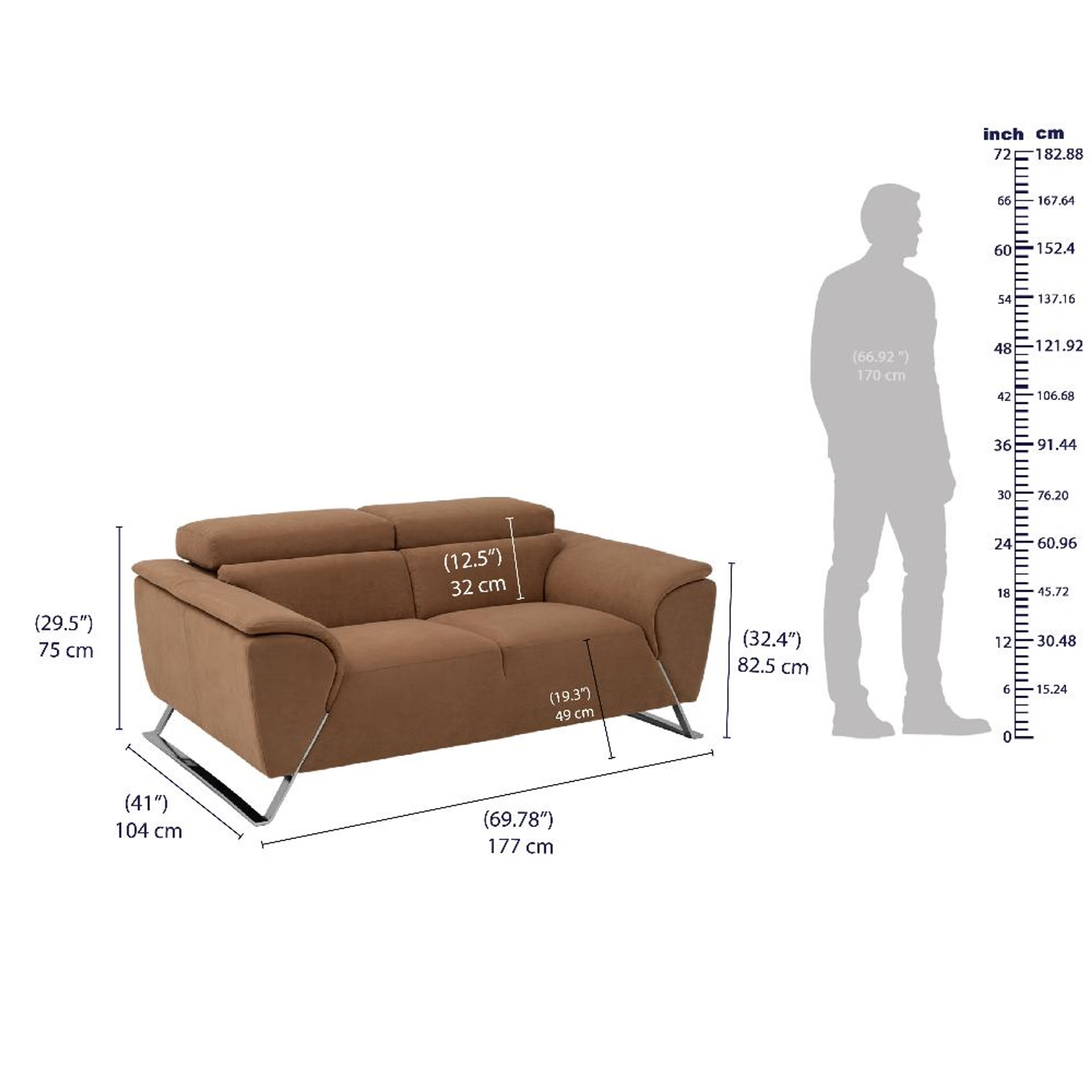 Wakefit Magnus Sofa Set - (3+2) Regular, Set (3+2), Napoli Tan 11 Wakefit Magnus Sofa Set - (3+2) Regular, Set (3+2), Napoli Tan