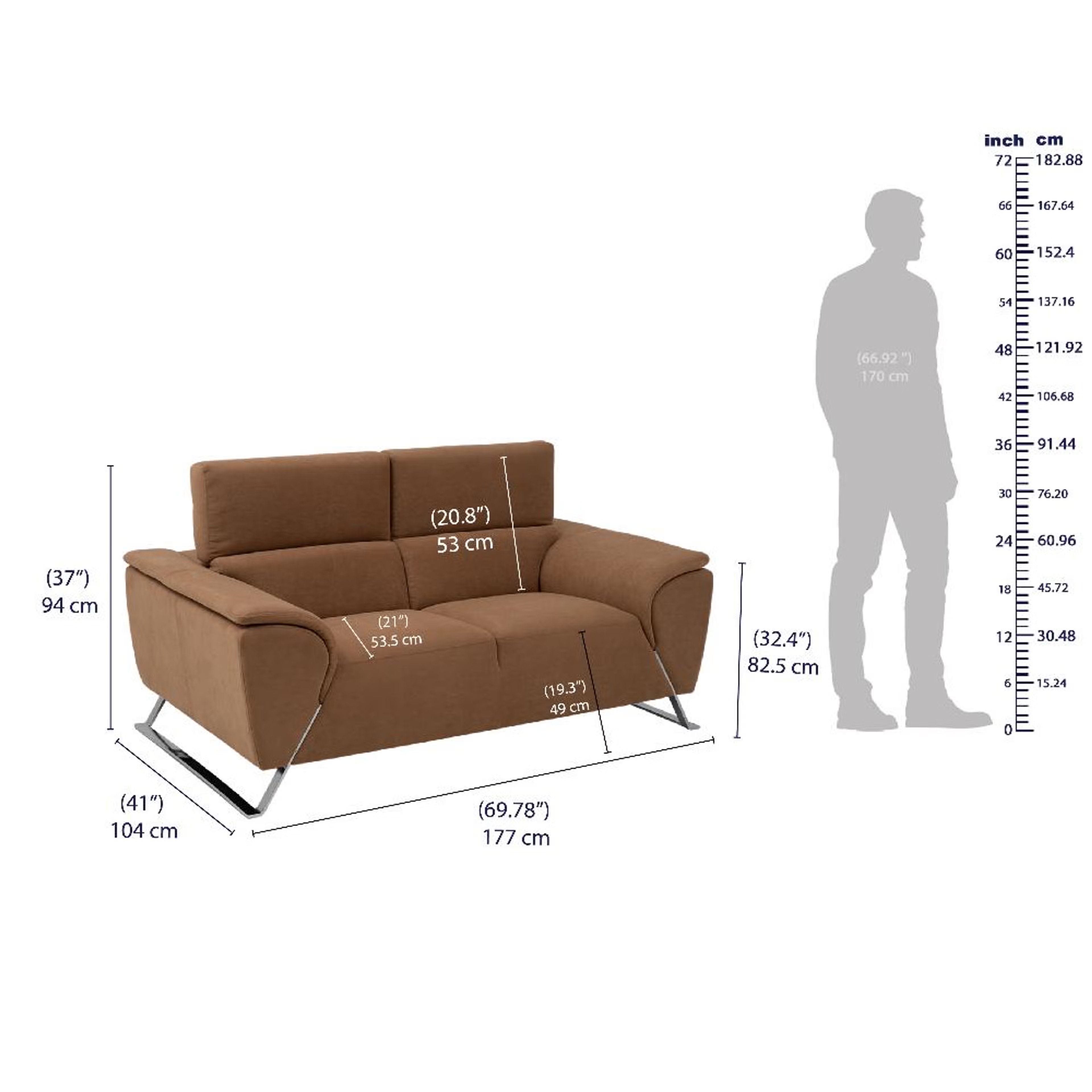 Wakefit Magnus Sofa Set - (3+2) Regular, Set (3+2), Napoli Tan 13 Wakefit Magnus Sofa Set - (3+2) Regular, Set (3+2), Napoli Tan