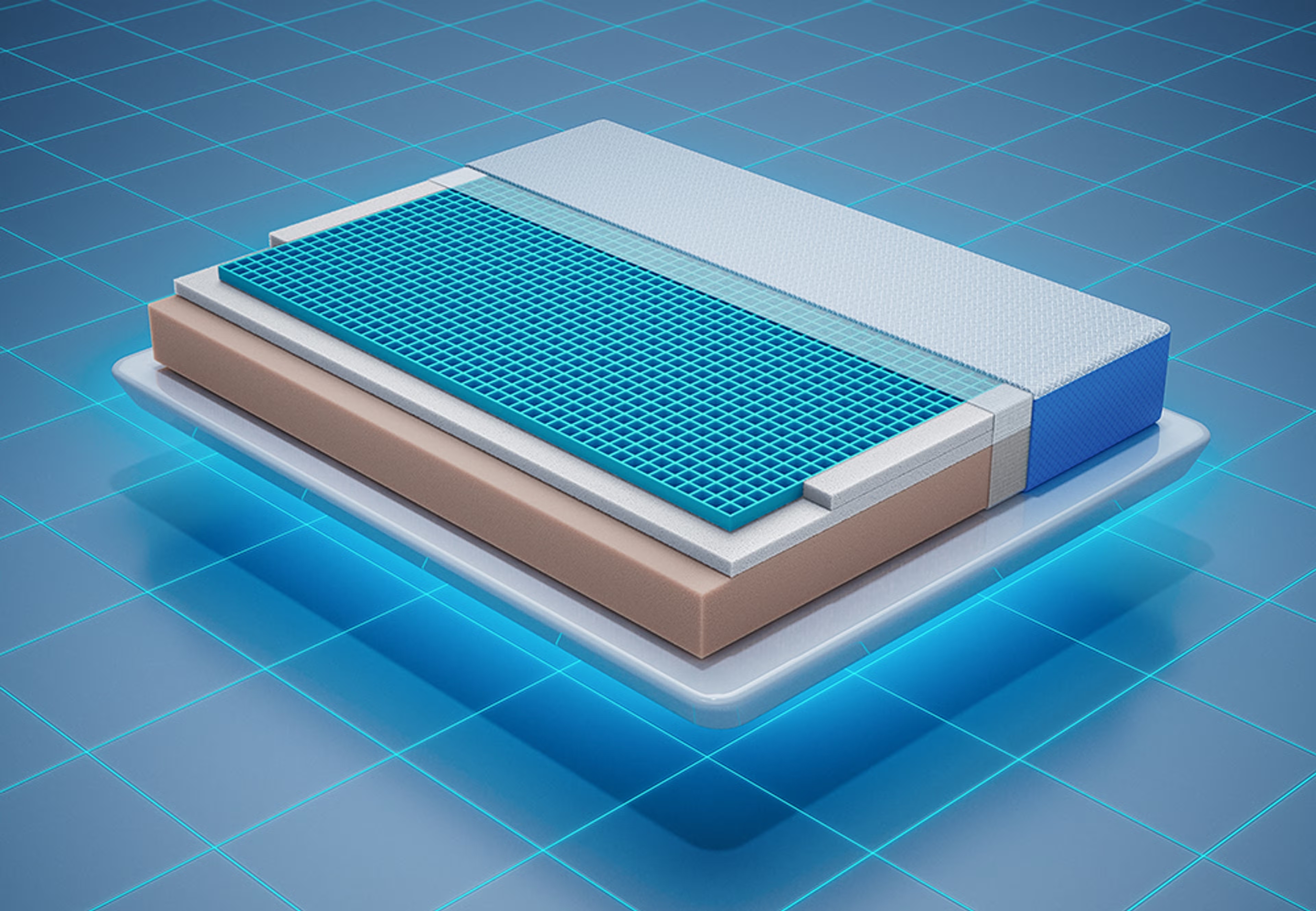 XpertGrid Classic Mattress | Adaptive Cooling Grid | 10 Years Warranty Custom - 81" x 72" x 6 8 XpertGrid Classic Mattress | Adaptive Cooling Grid | 10 Years Warranty Custom - 81" x 72" x 6\