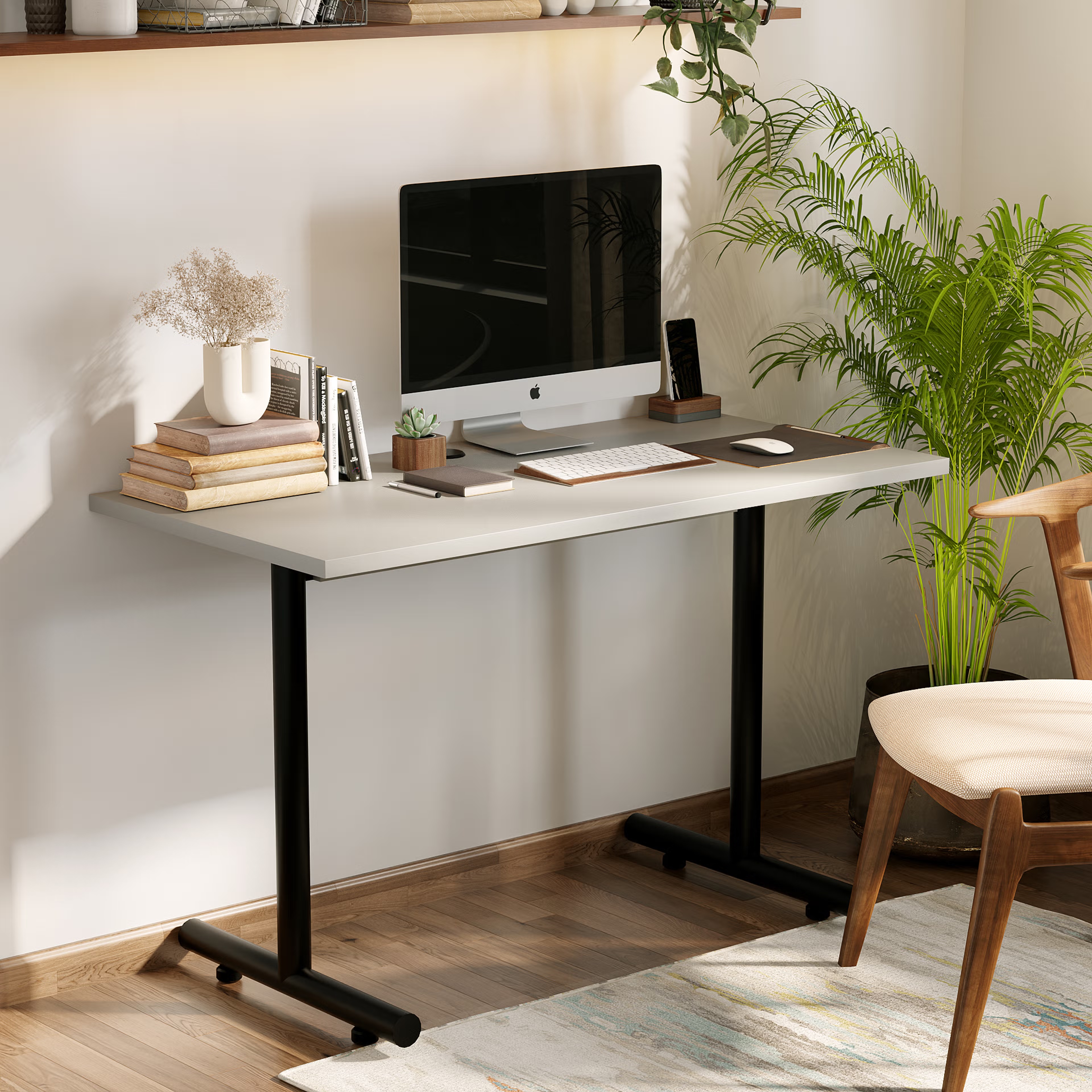 Wakefit Shea Study Table Pumic Grey