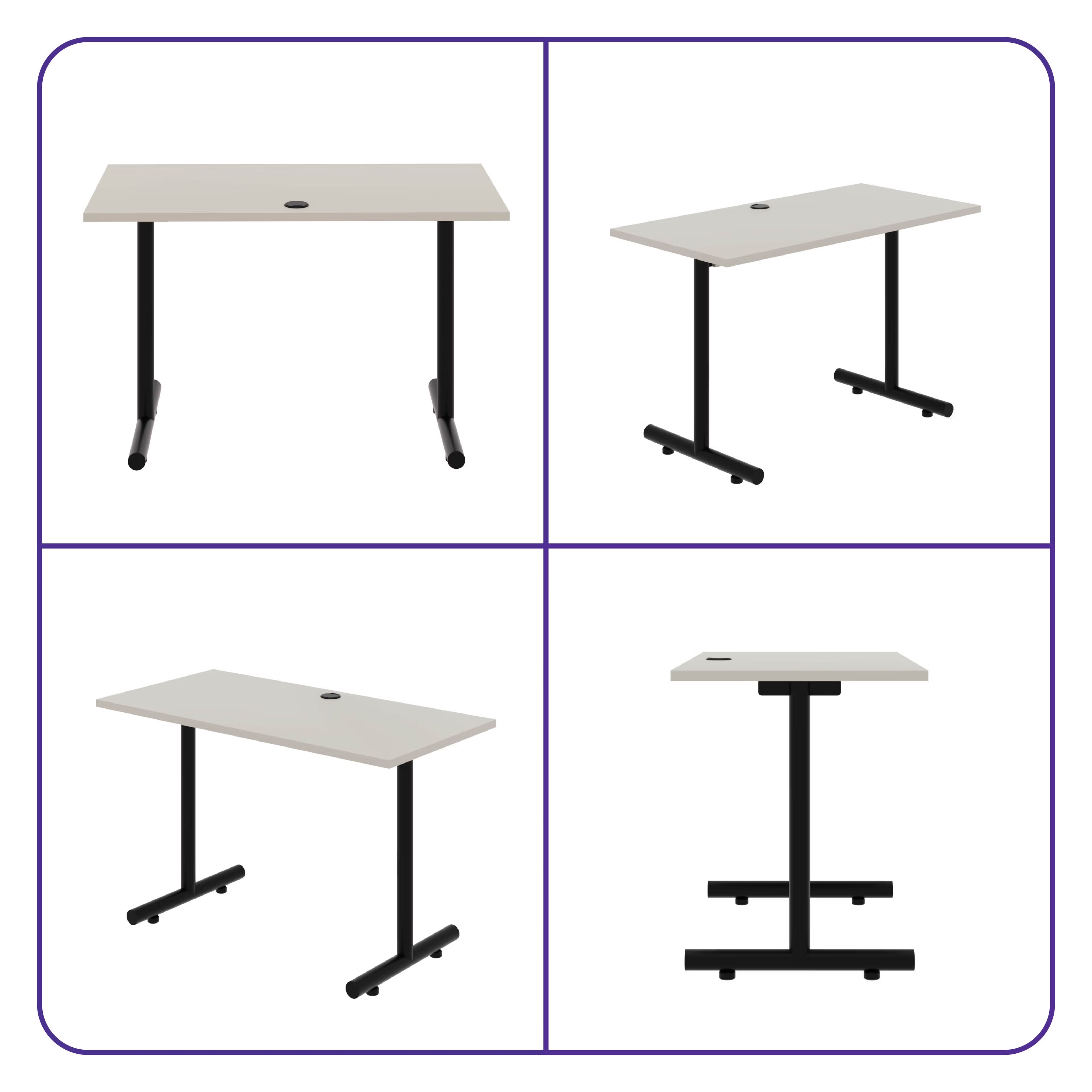 Wakefit Shea Study Table Pumic Grey