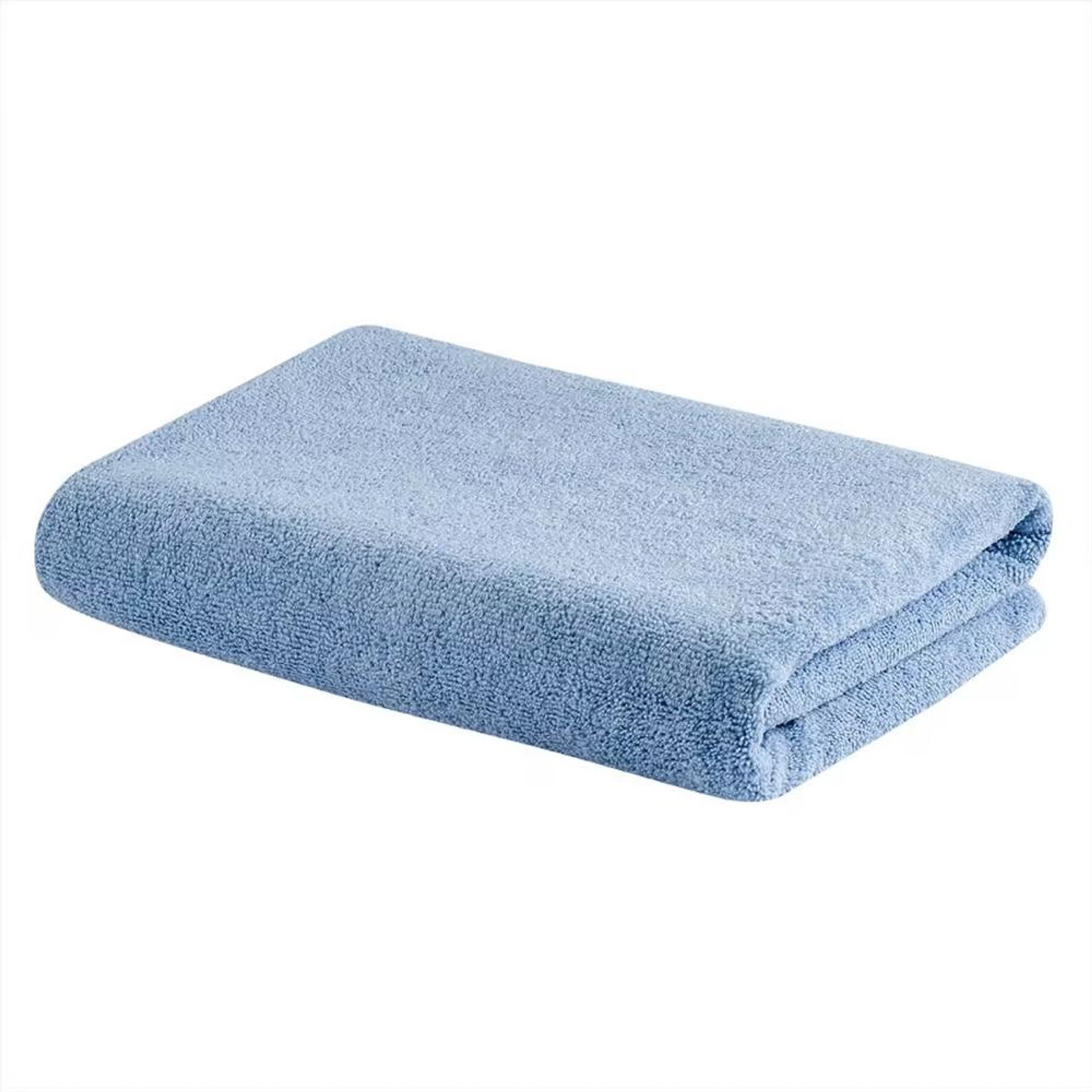 Home 27 Microfibre Large Bath Towel | Set of 1 | 350 GSM | Highly Absorbent, Quick-Dry & Premium, Super-Soft | 23.6 x 47.7 Inches Bath Towel, Set of 1, Delicate Blue