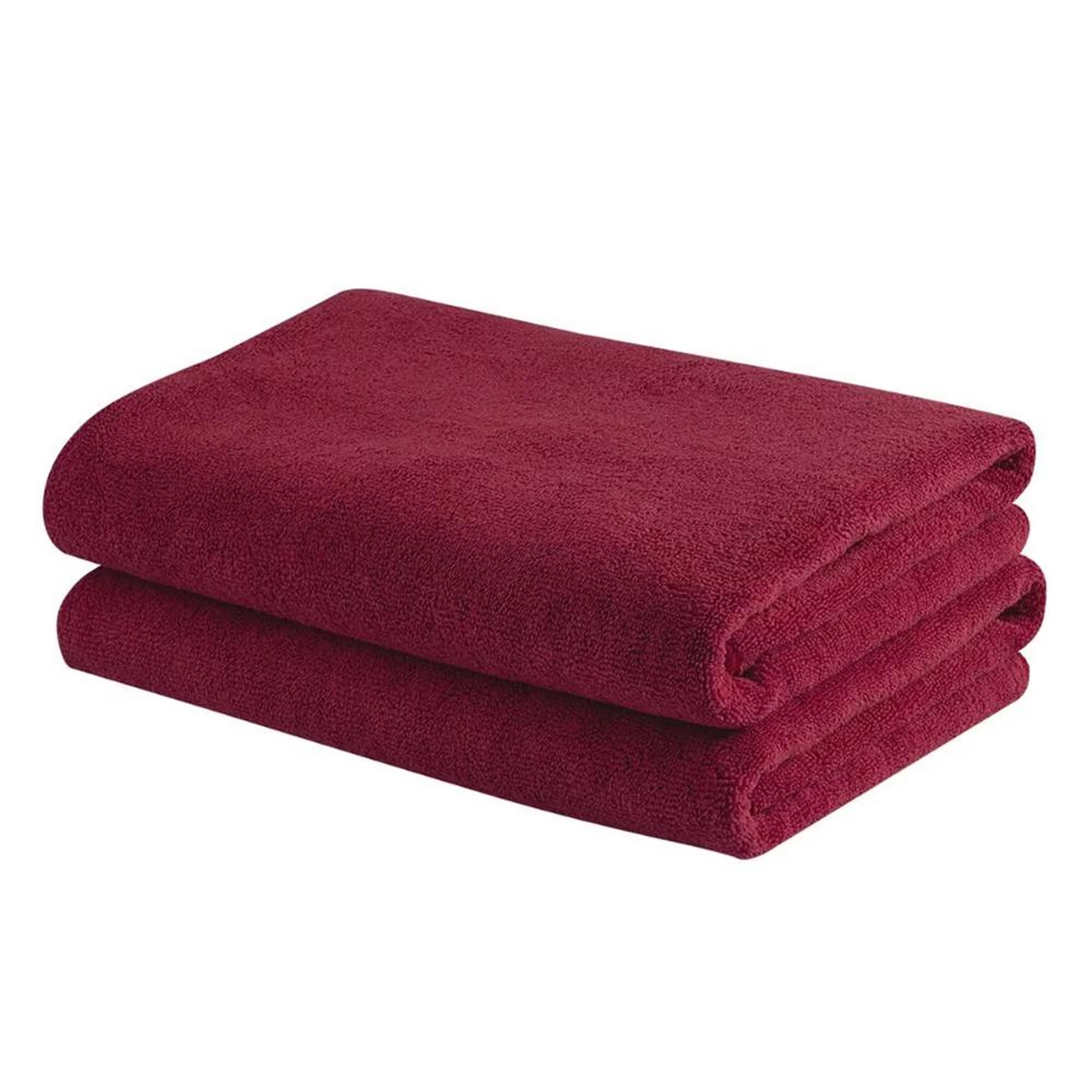 Microfibre Large Bath Towel | Set of 2 | 350 GSM | Highly Absorbent, Quick-Dry & Ultra-Soft | 23.6 x 47.7 Inches Bath Towel, Set of 2, Raspberry