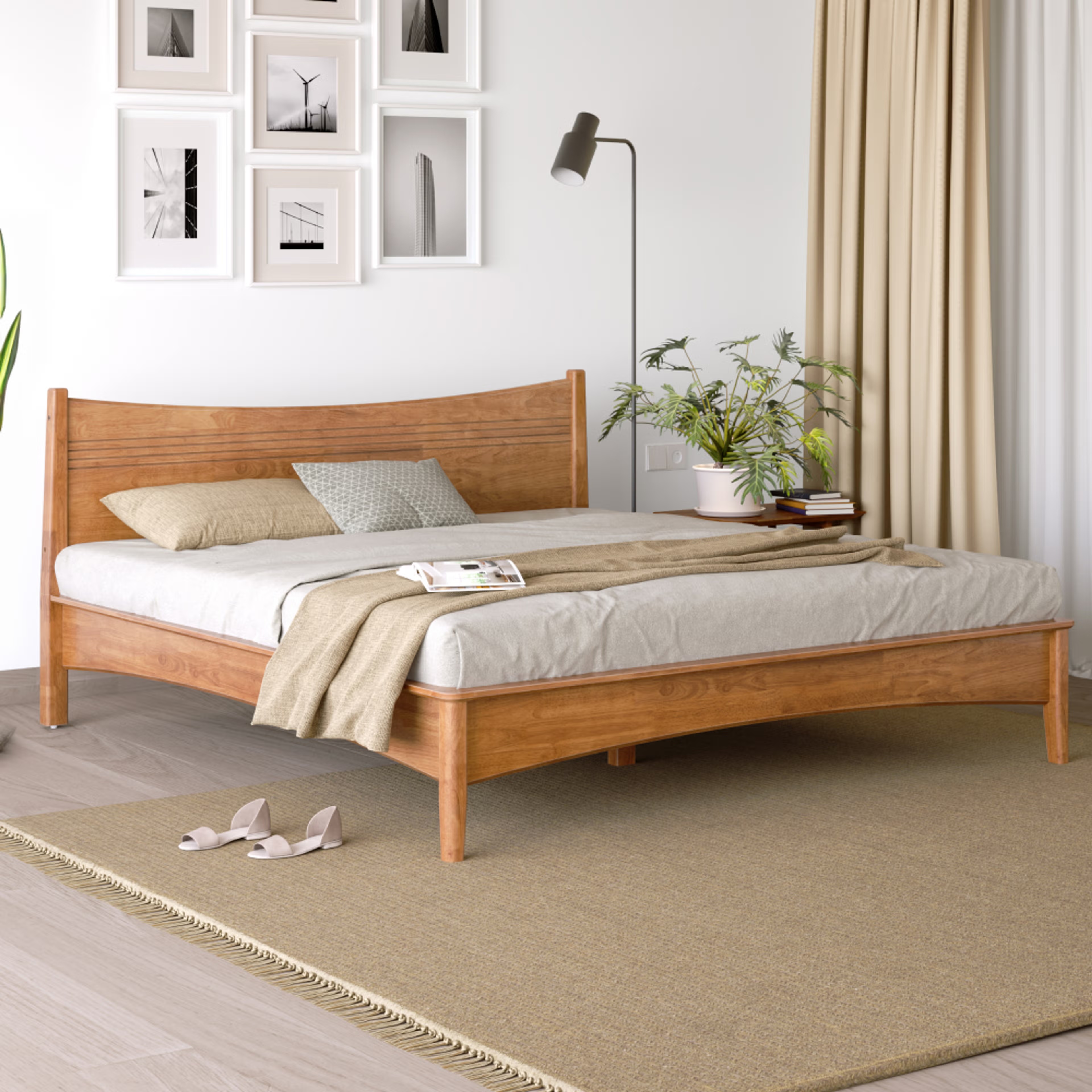 Home 46 Wakefit Somraji King Non Storage Bed King - 78" x 72\